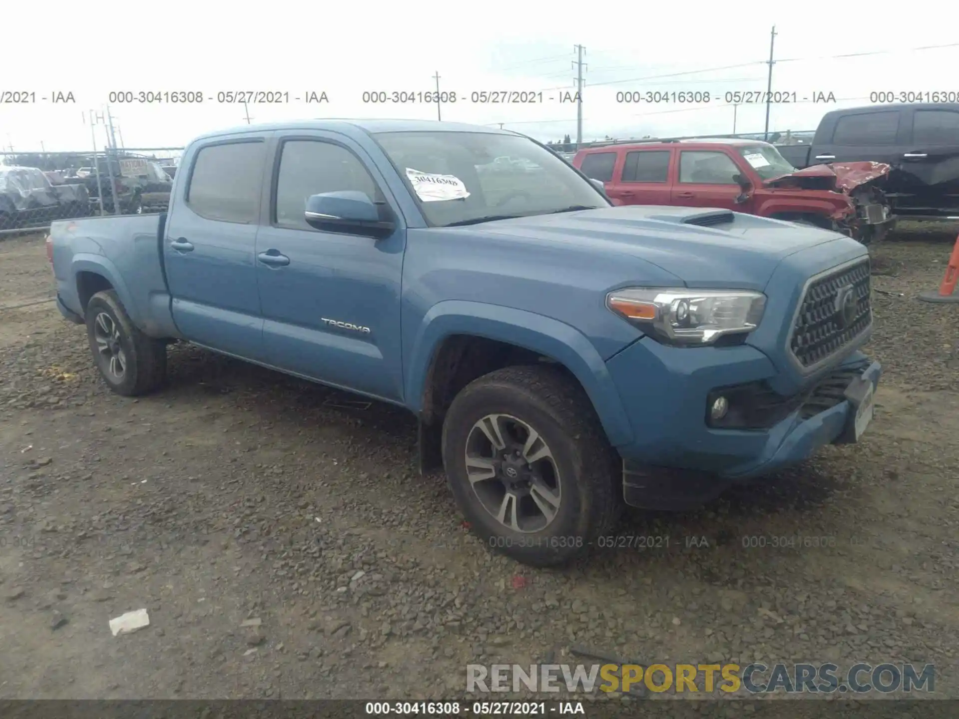 1 Photograph of a damaged car 3TMDZ5BN3KM063736 TOYOTA TACOMA 4WD 2019