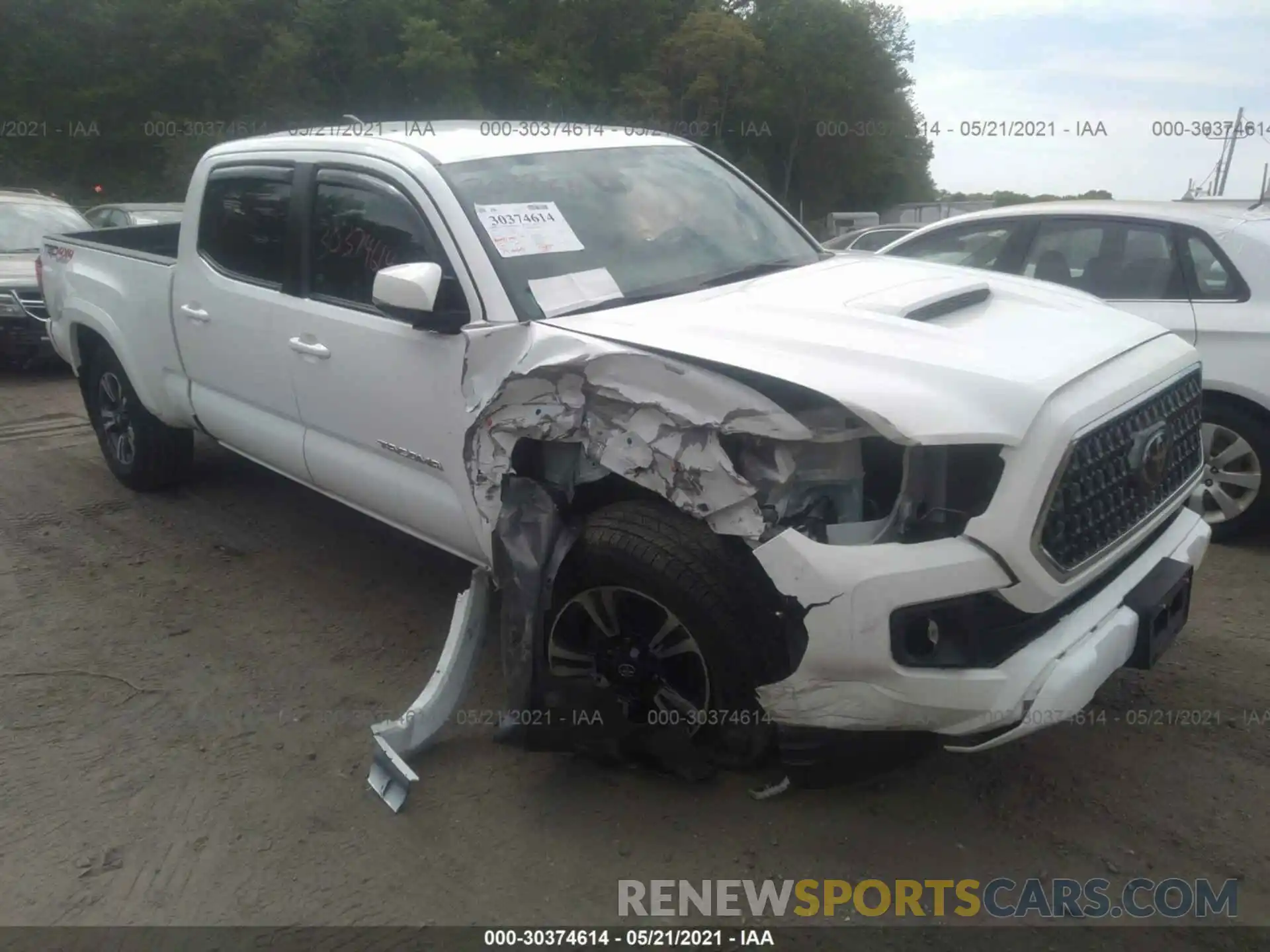 1 Photograph of a damaged car 3TMDZ5BN3KM066281 TOYOTA TACOMA 4WD 2019