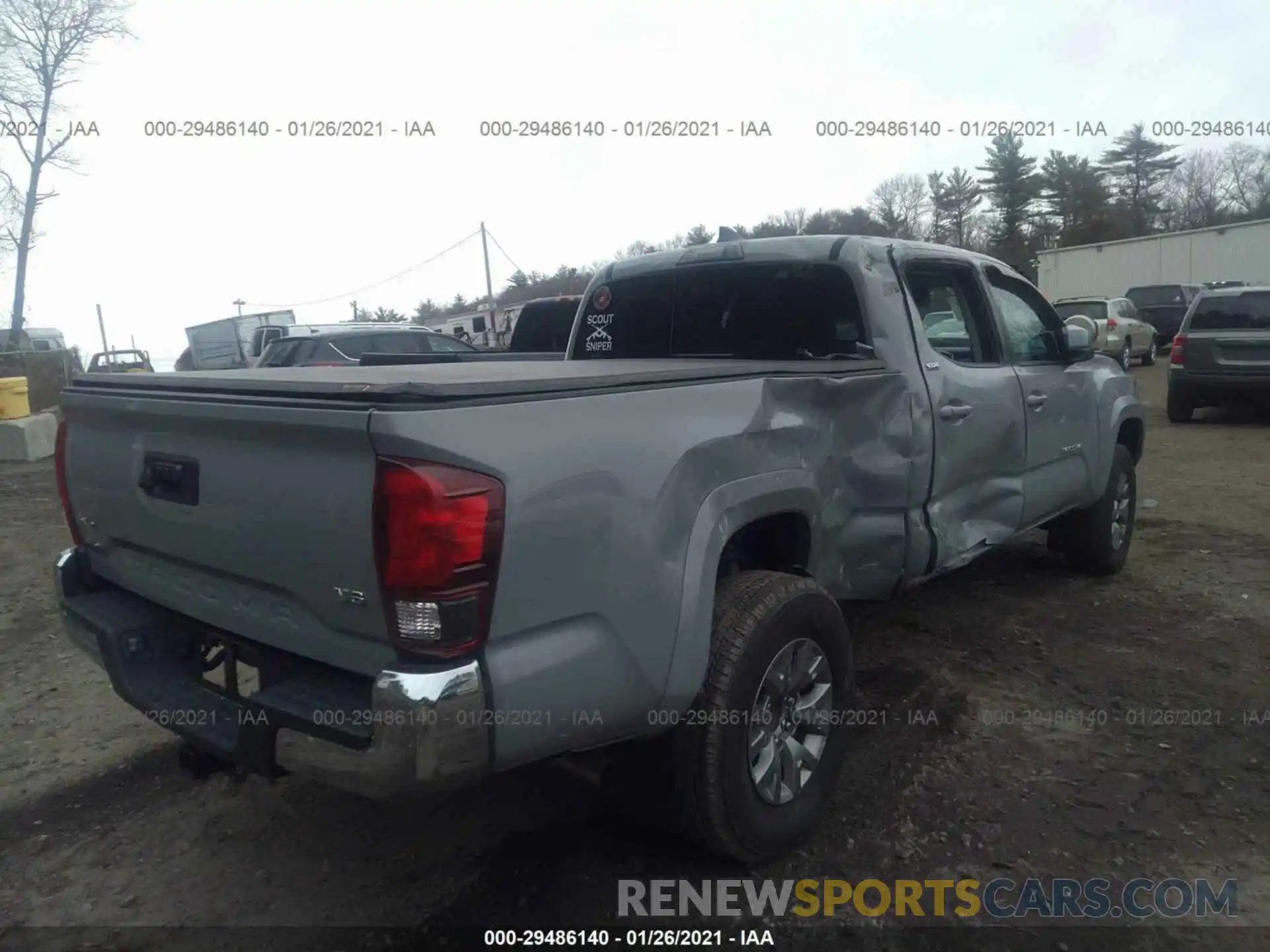 4 Photograph of a damaged car 3TMDZ5BN3KM067480 TOYOTA TACOMA 4WD 2019