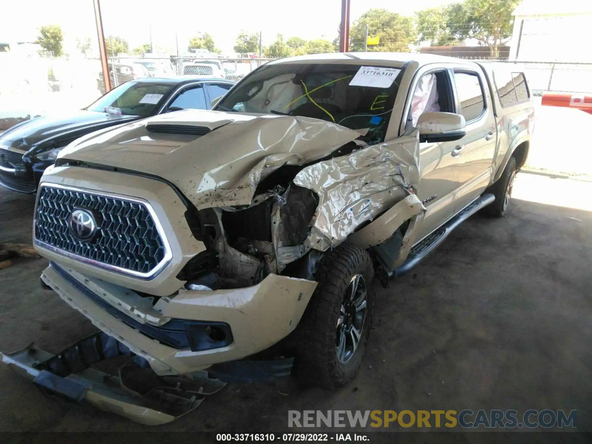 2 Фотография поврежденного автомобиля 3TMDZ5BN3KM068872 TOYOTA TACOMA 4WD 2019