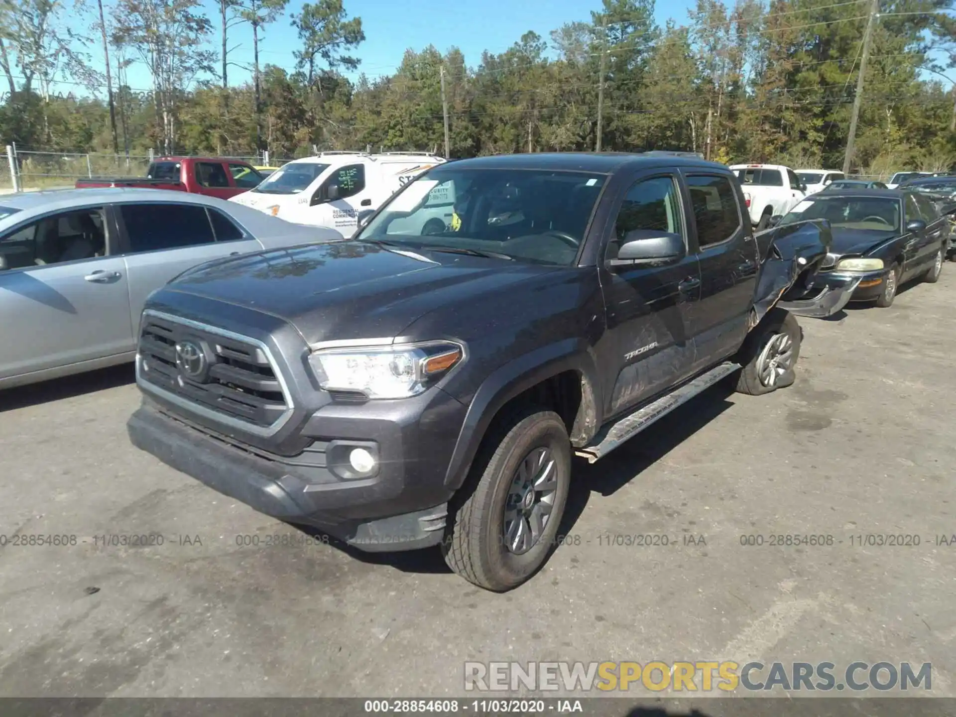 2 Photograph of a damaged car 3TMDZ5BN3KM069214 TOYOTA TACOMA 4WD 2019