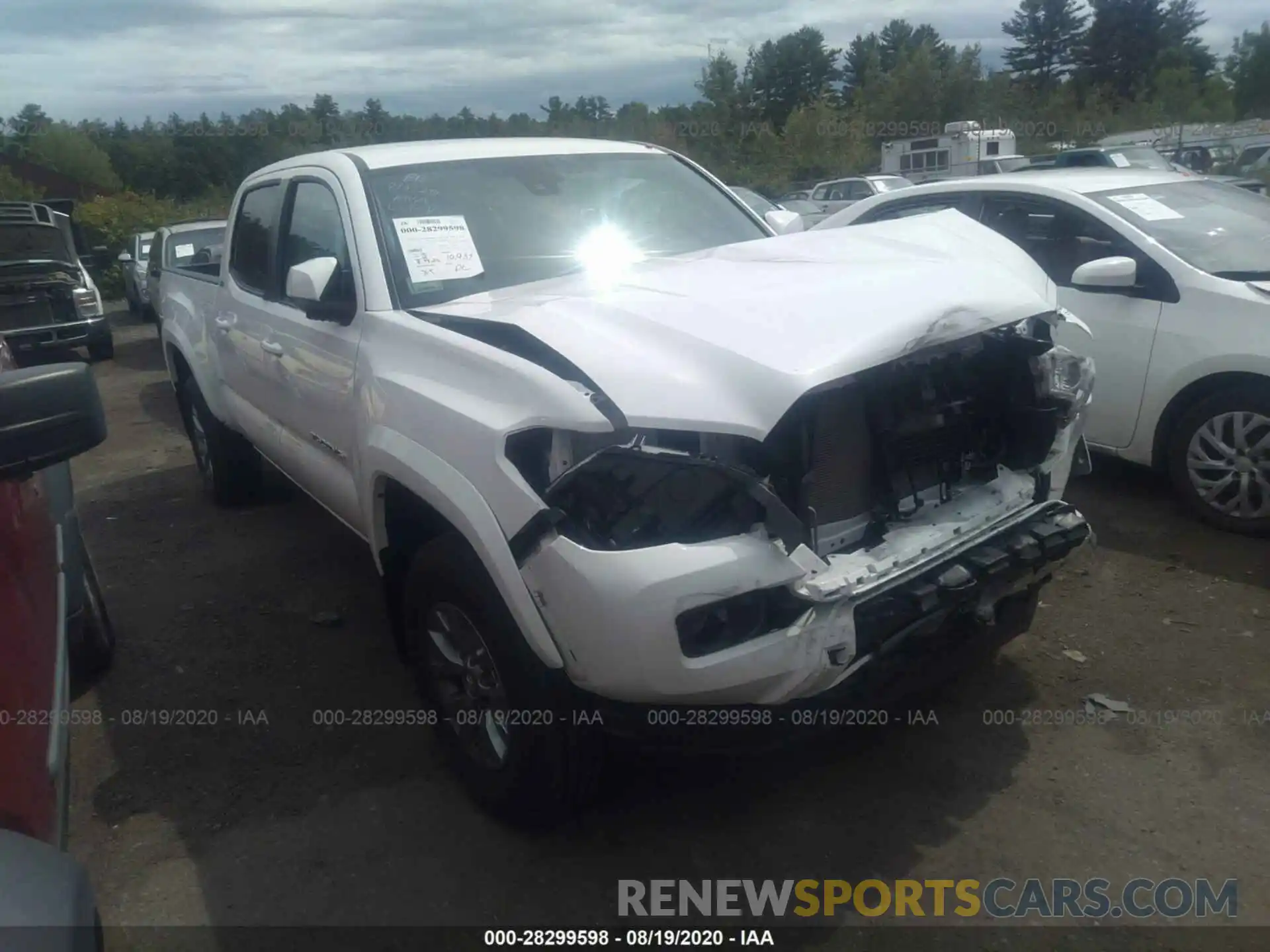 1 Photograph of a damaged car 3TMDZ5BN4KM059792 TOYOTA TACOMA 4WD 2019