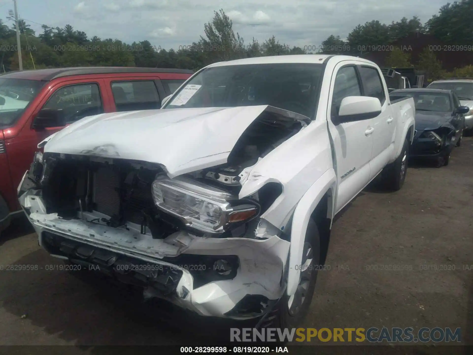 2 Photograph of a damaged car 3TMDZ5BN4KM059792 TOYOTA TACOMA 4WD 2019