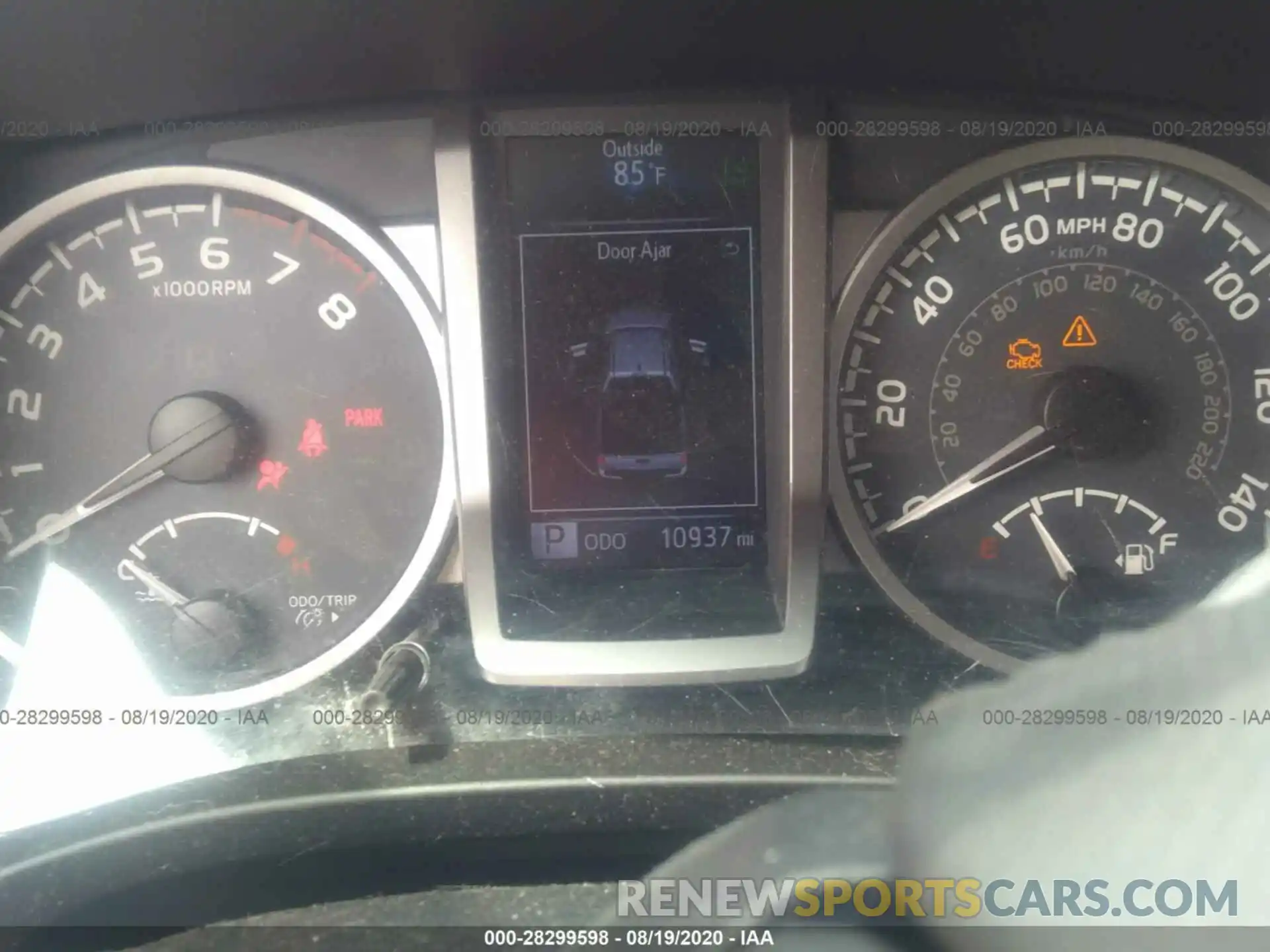 7 Photograph of a damaged car 3TMDZ5BN4KM059792 TOYOTA TACOMA 4WD 2019