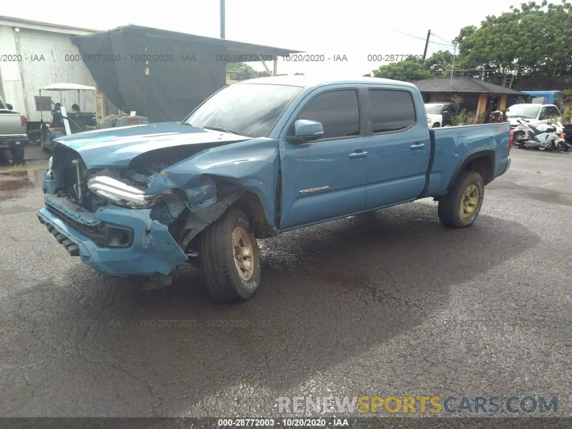 2 Photograph of a damaged car 3TMDZ5BN4KM067648 TOYOTA TACOMA 4WD 2019