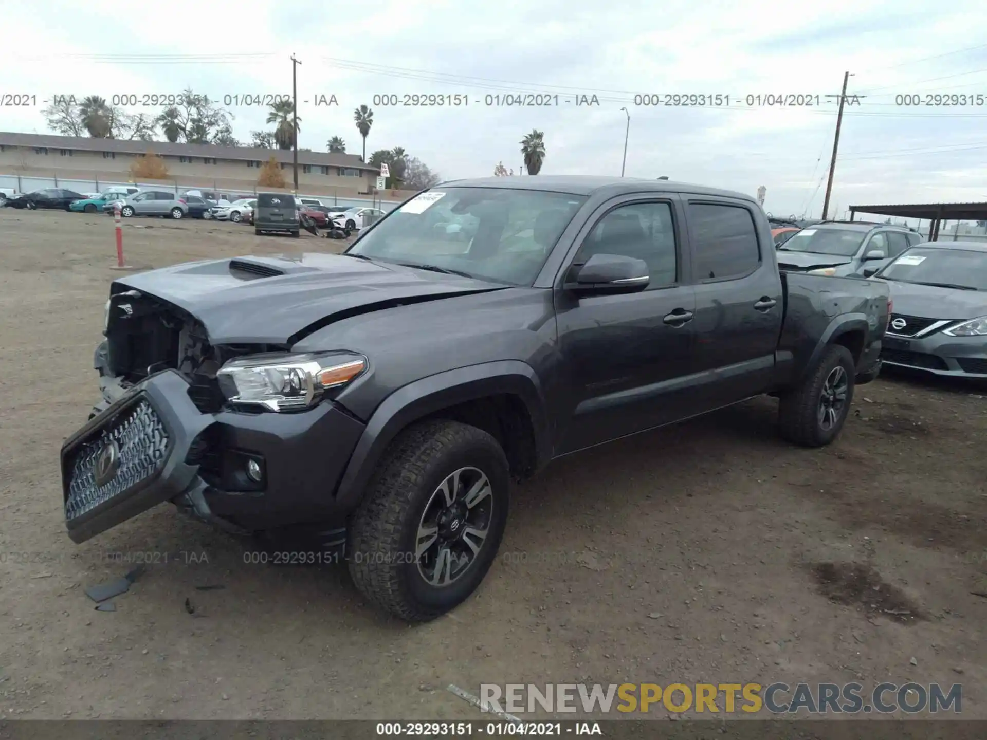 2 Photograph of a damaged car 3TMDZ5BN4KM067861 TOYOTA TACOMA 4WD 2019