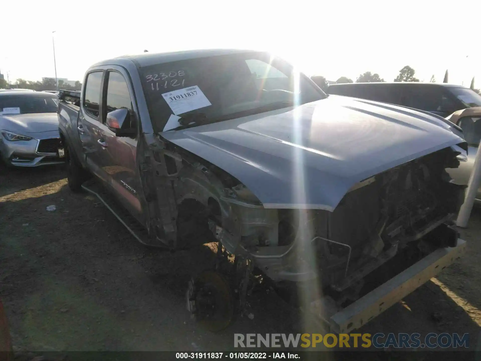 1 Photograph of a damaged car 3TMDZ5BN5KM057095 TOYOTA TACOMA 4WD 2019