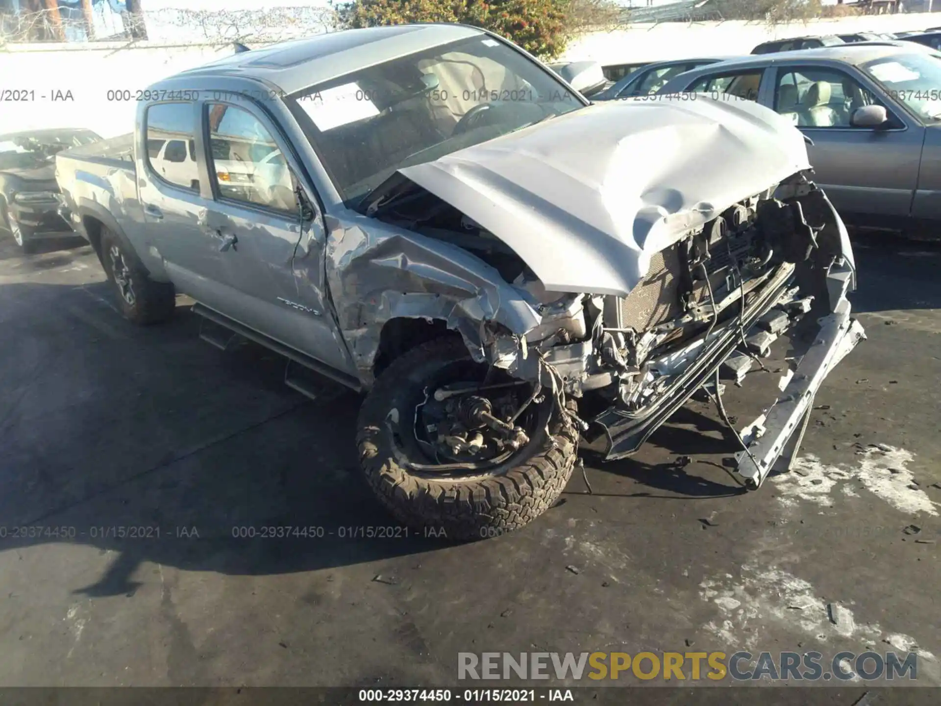 1 Photograph of a damaged car 3TMDZ5BN5KM059431 TOYOTA TACOMA 4WD 2019