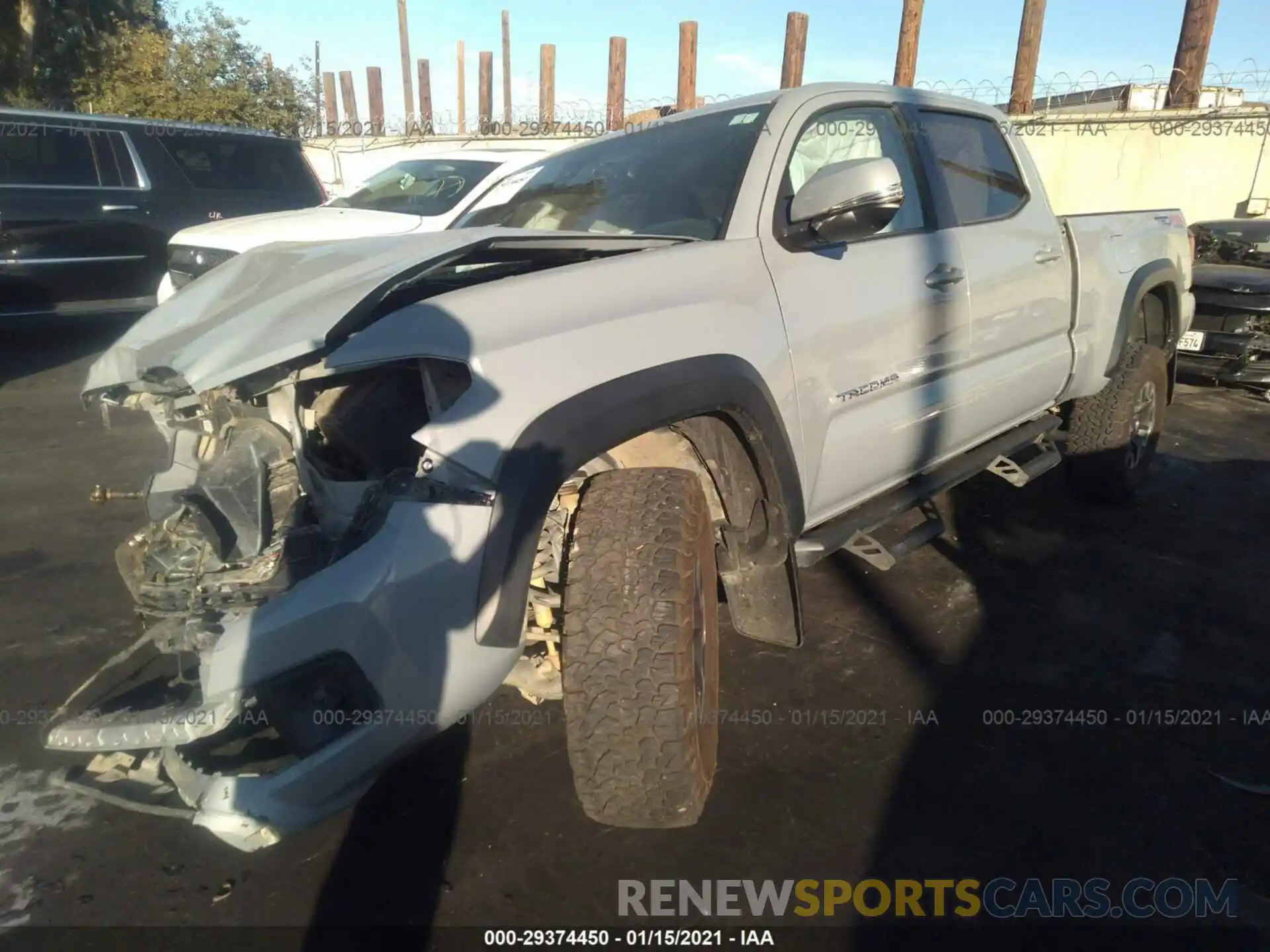 2 Photograph of a damaged car 3TMDZ5BN5KM059431 TOYOTA TACOMA 4WD 2019