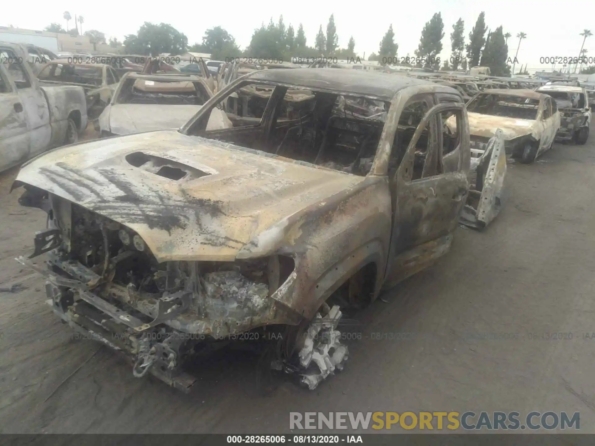 2 Photograph of a damaged car 3TMDZ5BN6KM055808 TOYOTA TACOMA 4WD 2019