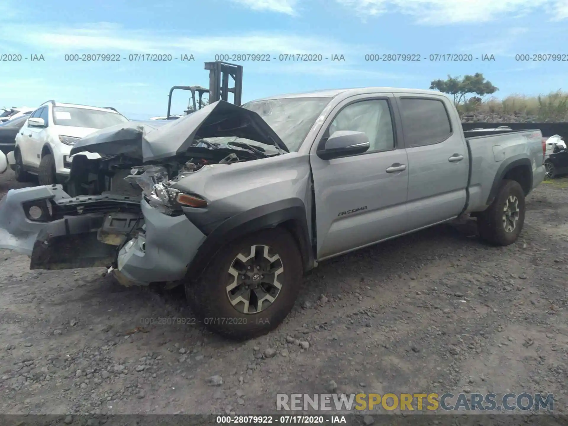 2 Photograph of a damaged car 3TMDZ5BN6KM061401 TOYOTA TACOMA 4WD 2019