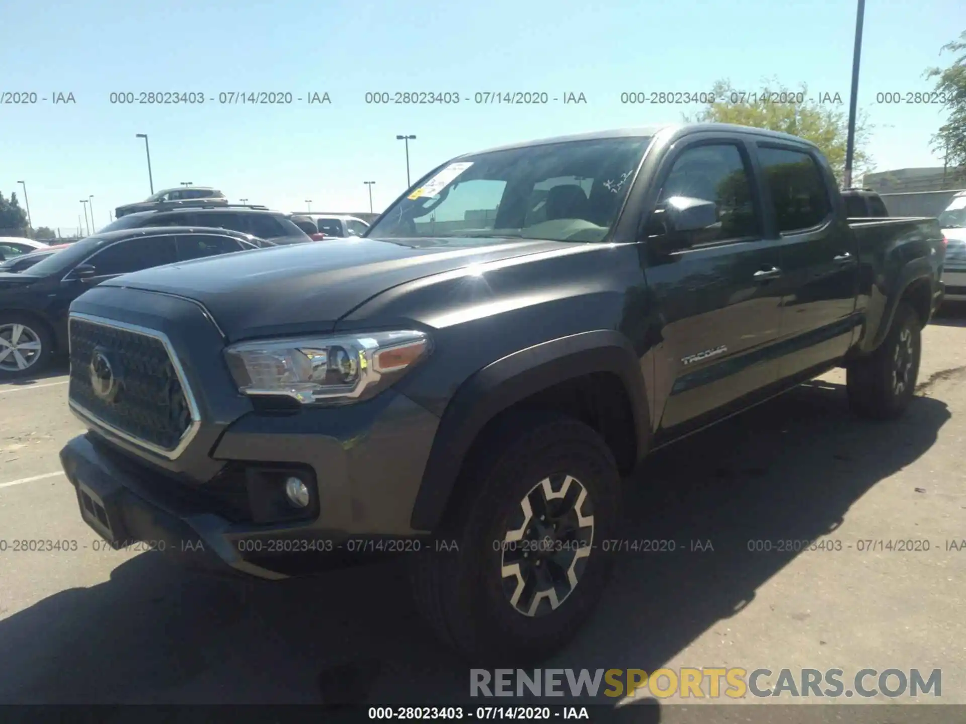 2 Photograph of a damaged car 3TMDZ5BN6KM068428 TOYOTA TACOMA 4WD 2019