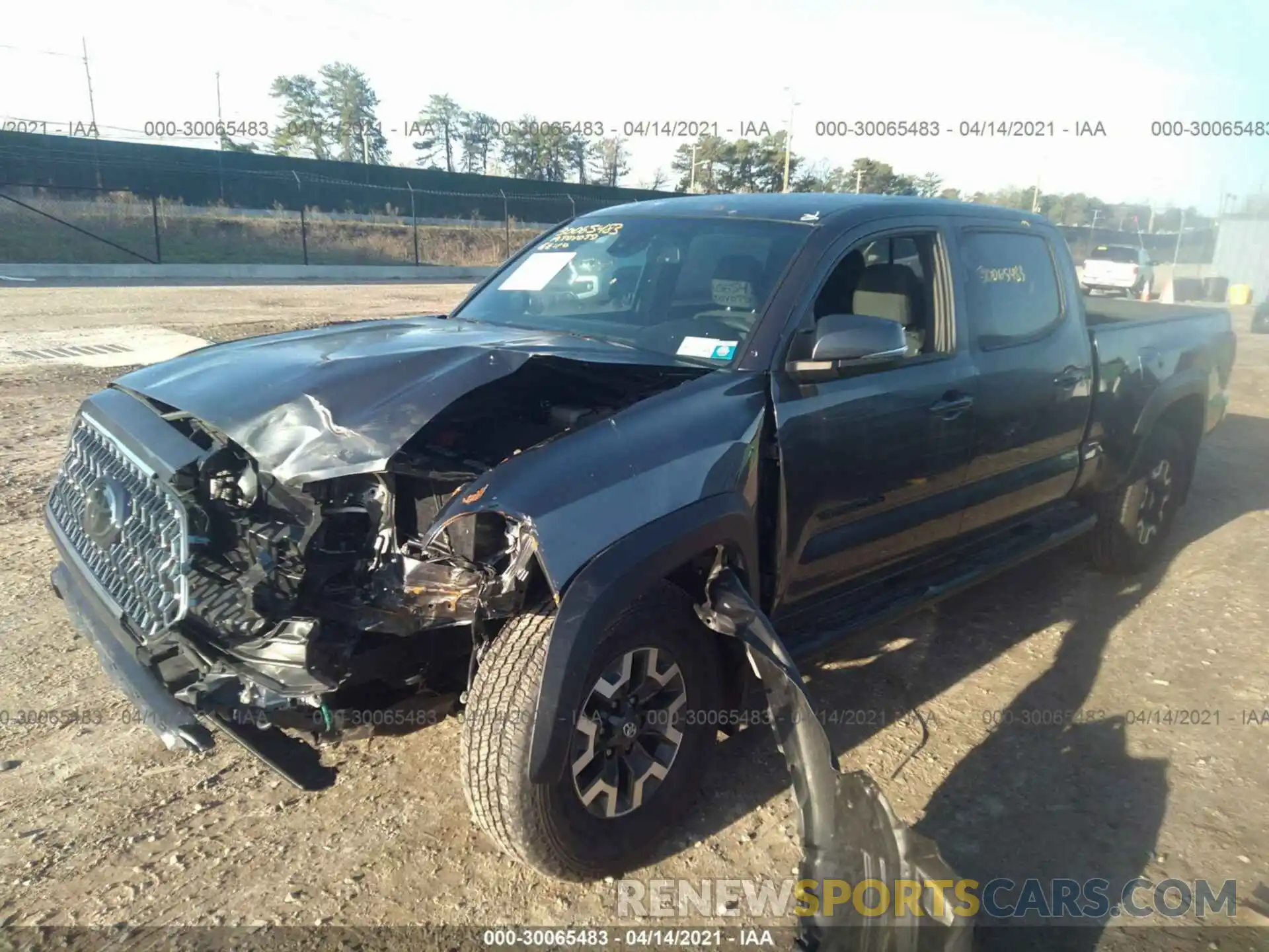 2 Photograph of a damaged car 3TMDZ5BN6KM074584 TOYOTA TACOMA 4WD 2019