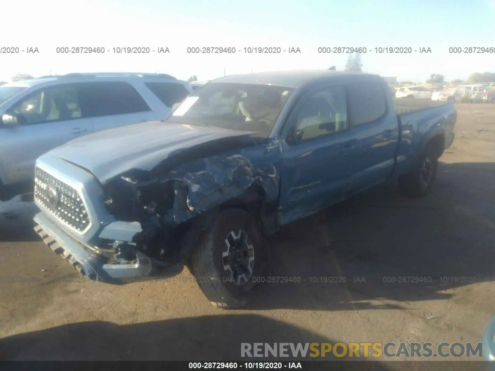 2 Photograph of a damaged car 3TMDZ5BN6KM075539 TOYOTA TACOMA 4WD 2019