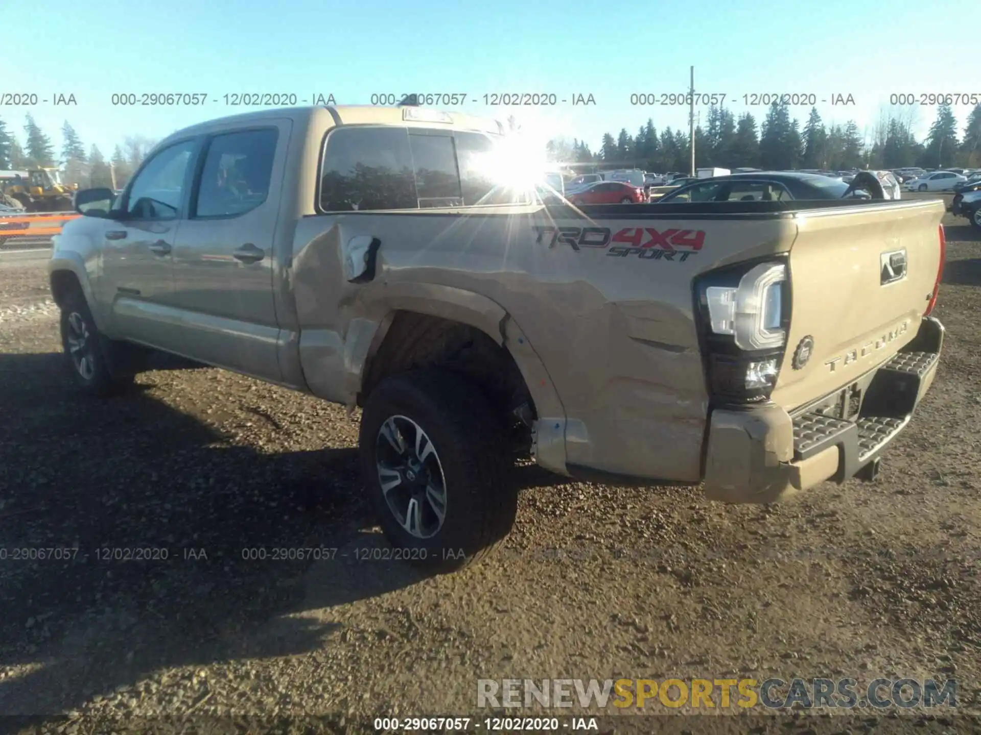 3 Photograph of a damaged car 3TMDZ5BN6KM077694 TOYOTA TACOMA 4WD 2019