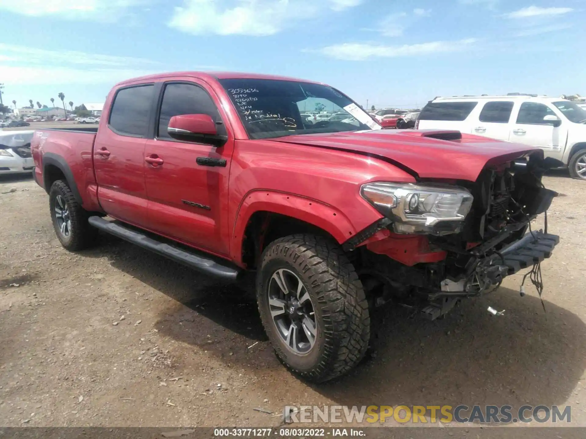 1 Photograph of a damaged car 3TMDZ5BN7KM055316 TOYOTA TACOMA 4WD 2019