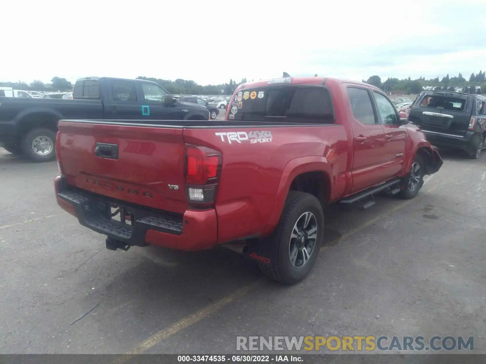 4 Фотография поврежденного автомобиля 3TMDZ5BN7KM057924 TOYOTA TACOMA 4WD 2019