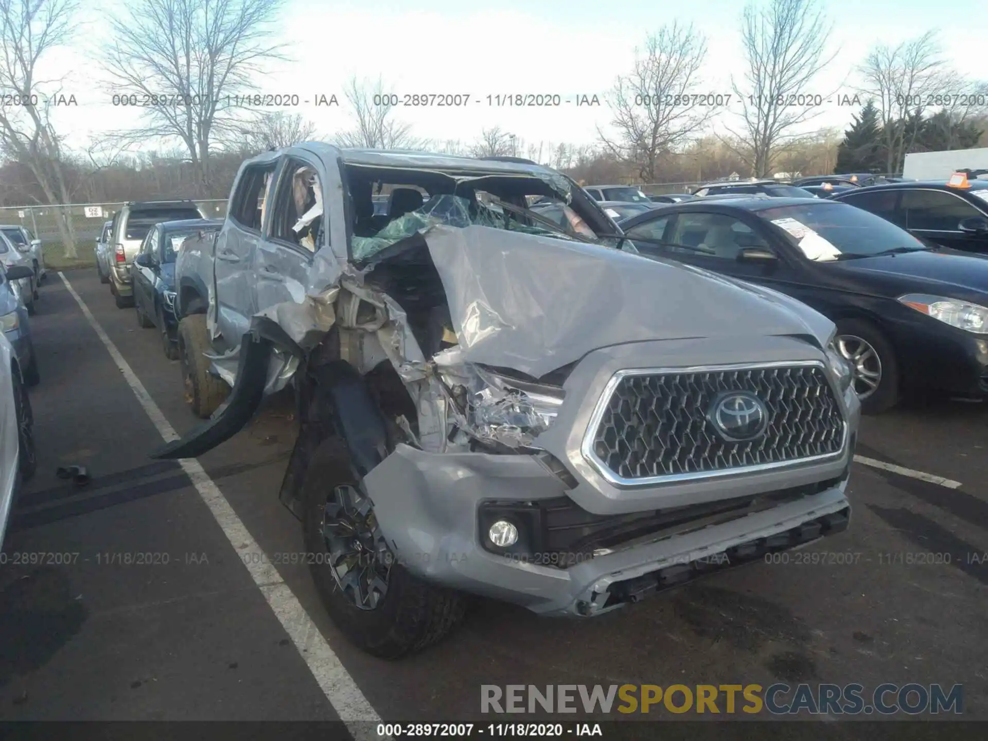 1 Photograph of a damaged car 3TMDZ5BN7KM073685 TOYOTA TACOMA 4WD 2019