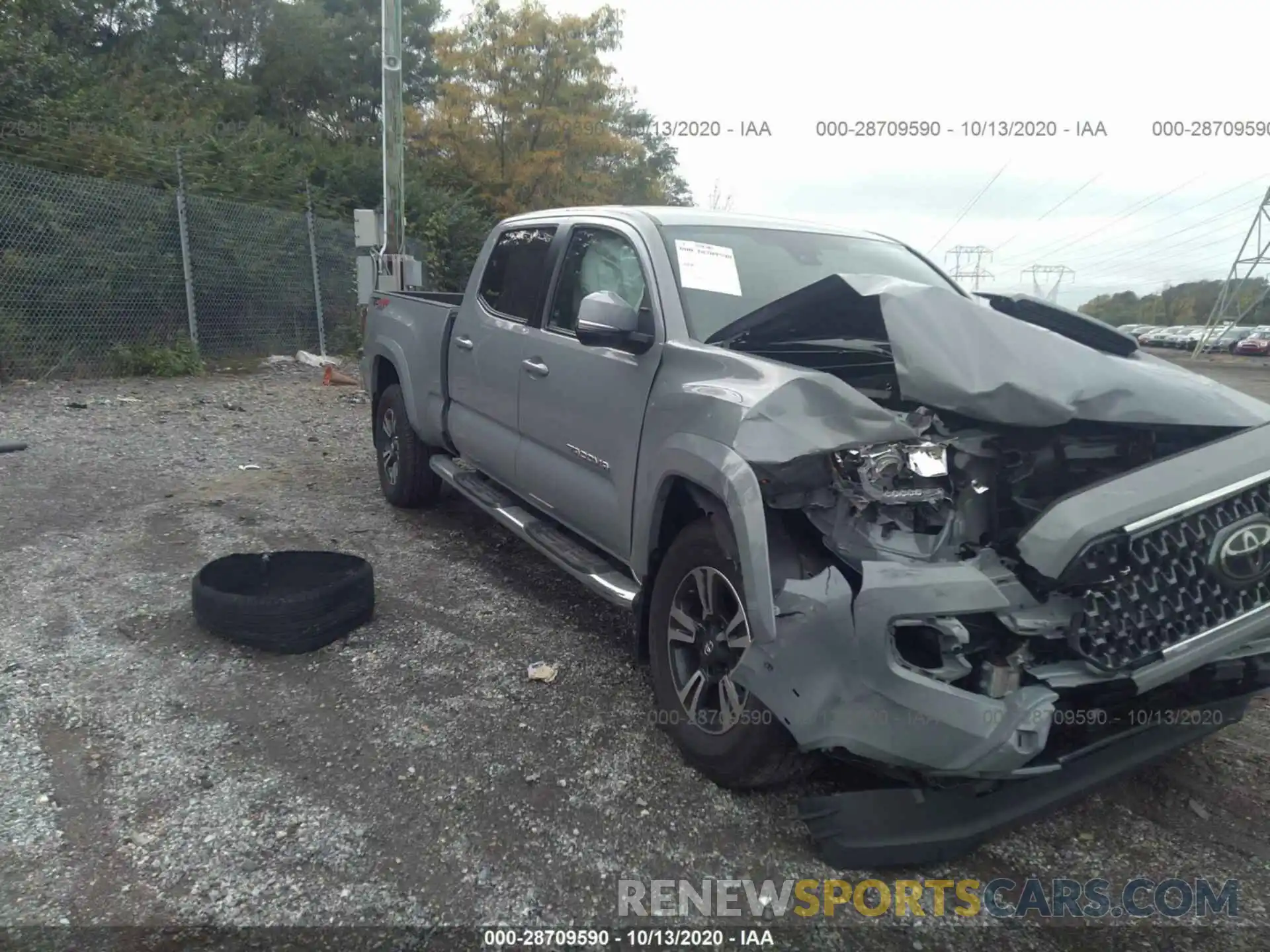 1 Photograph of a damaged car 3TMDZ5BN7KM076912 TOYOTA TACOMA 4WD 2019