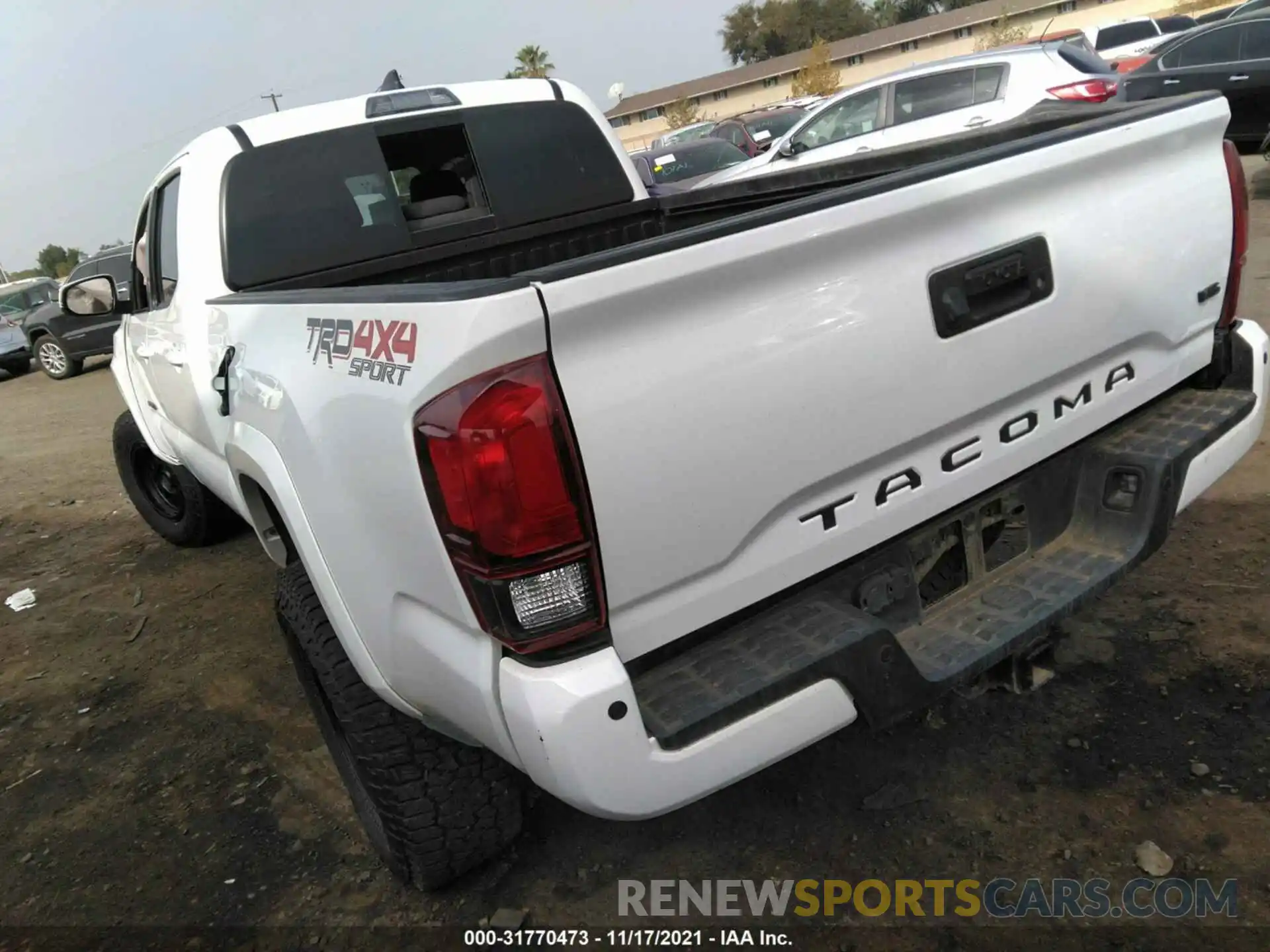 3 Photograph of a damaged car 3TMDZ5BN8KM069855 TOYOTA TACOMA 4WD 2019