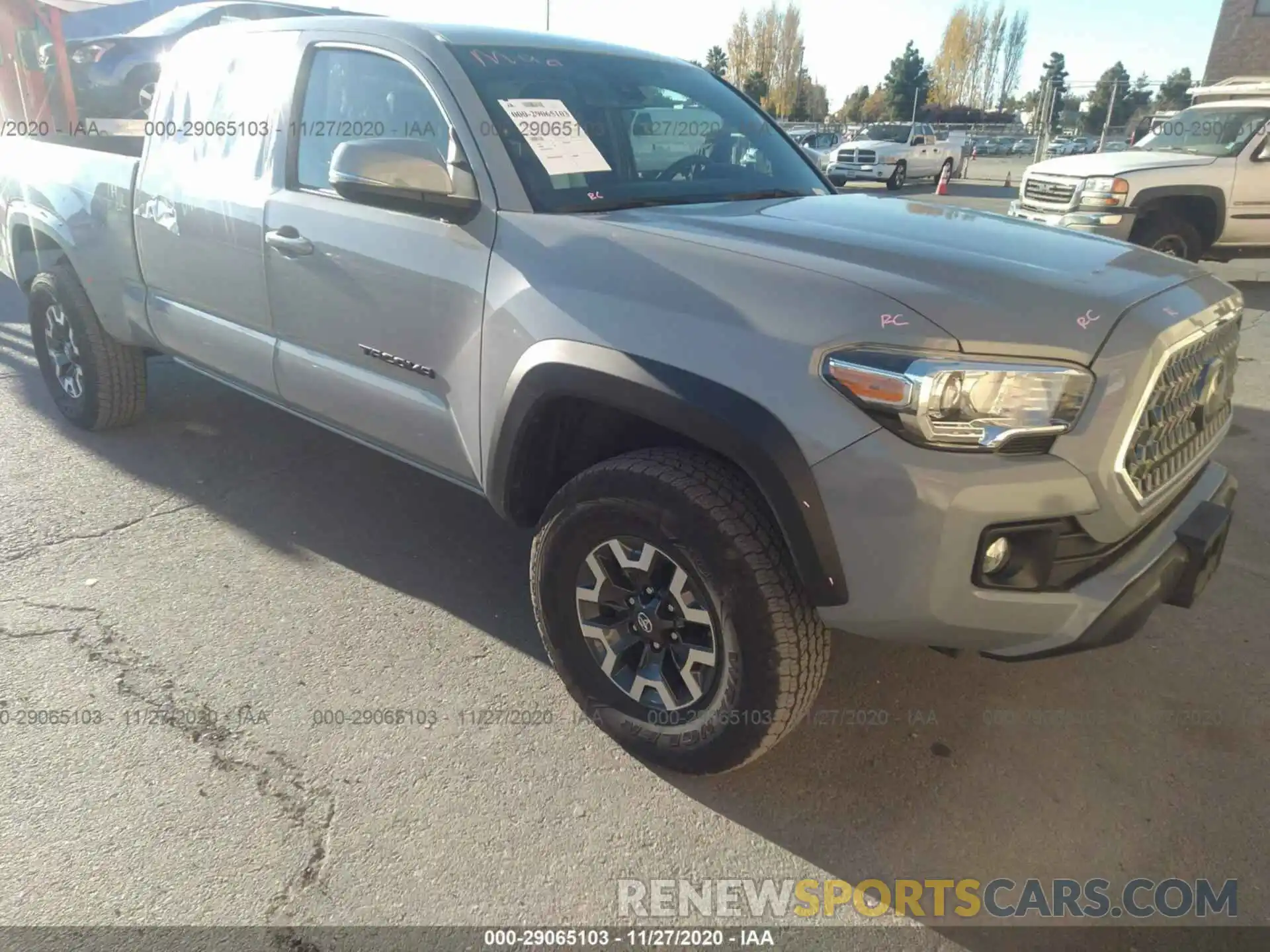 1 Photograph of a damaged car 3TMDZ5BN8KM074022 TOYOTA TACOMA 4WD 2019