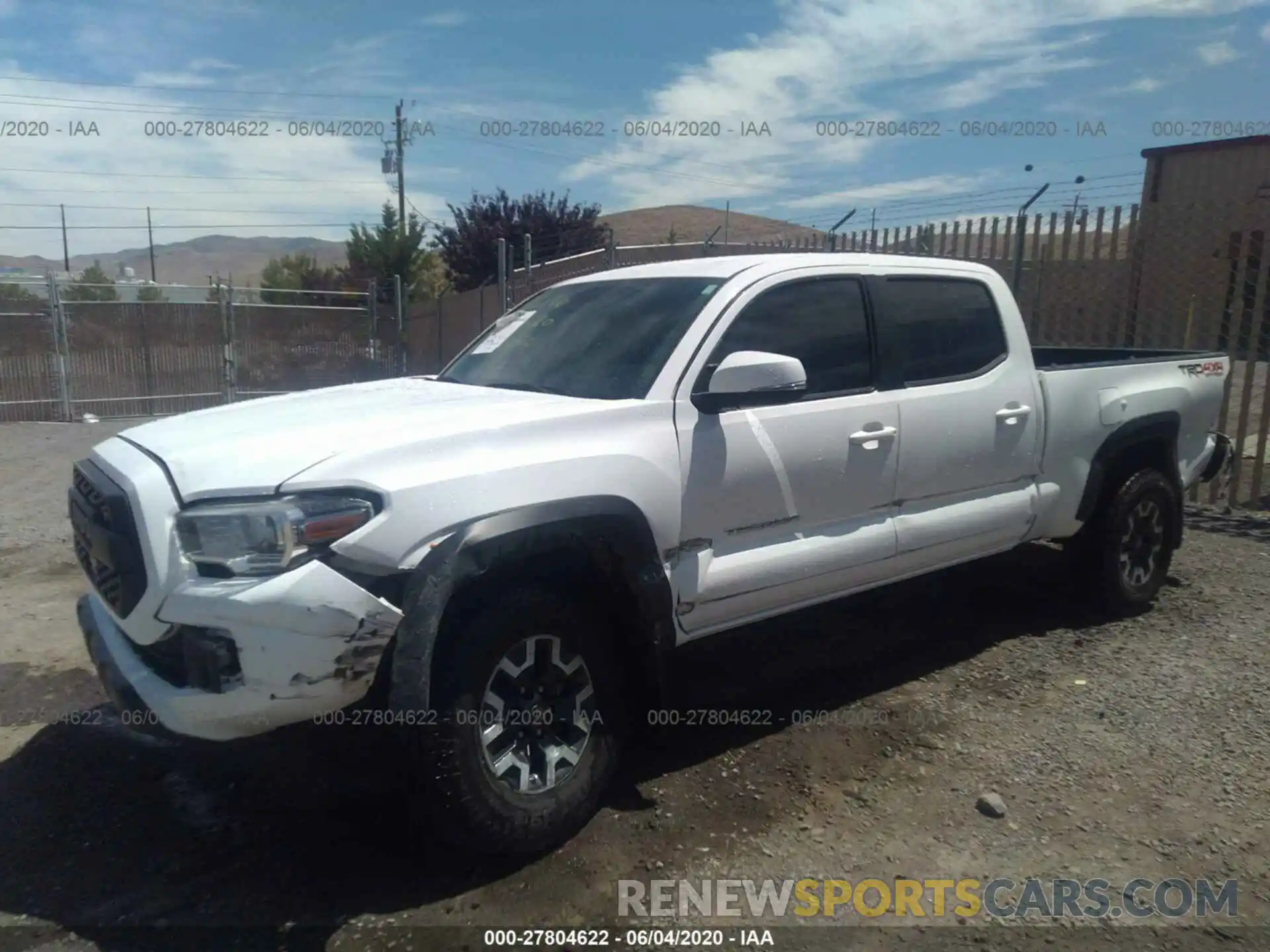 2 Photograph of a damaged car 3TMDZ5BN9KM057679 TOYOTA TACOMA 4WD 2019