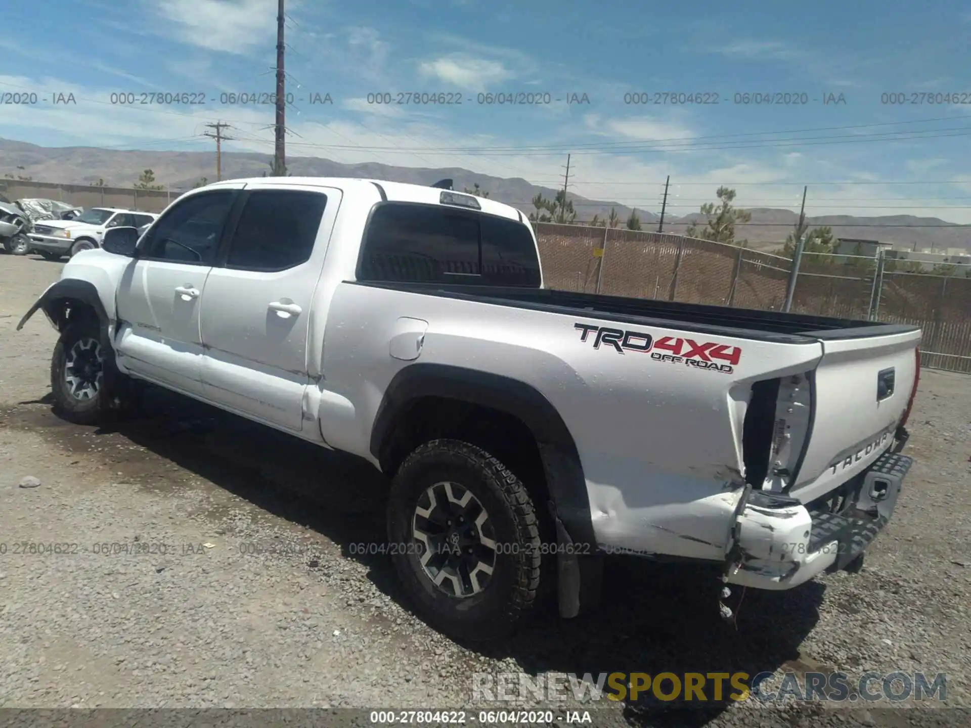 3 Photograph of a damaged car 3TMDZ5BN9KM057679 TOYOTA TACOMA 4WD 2019