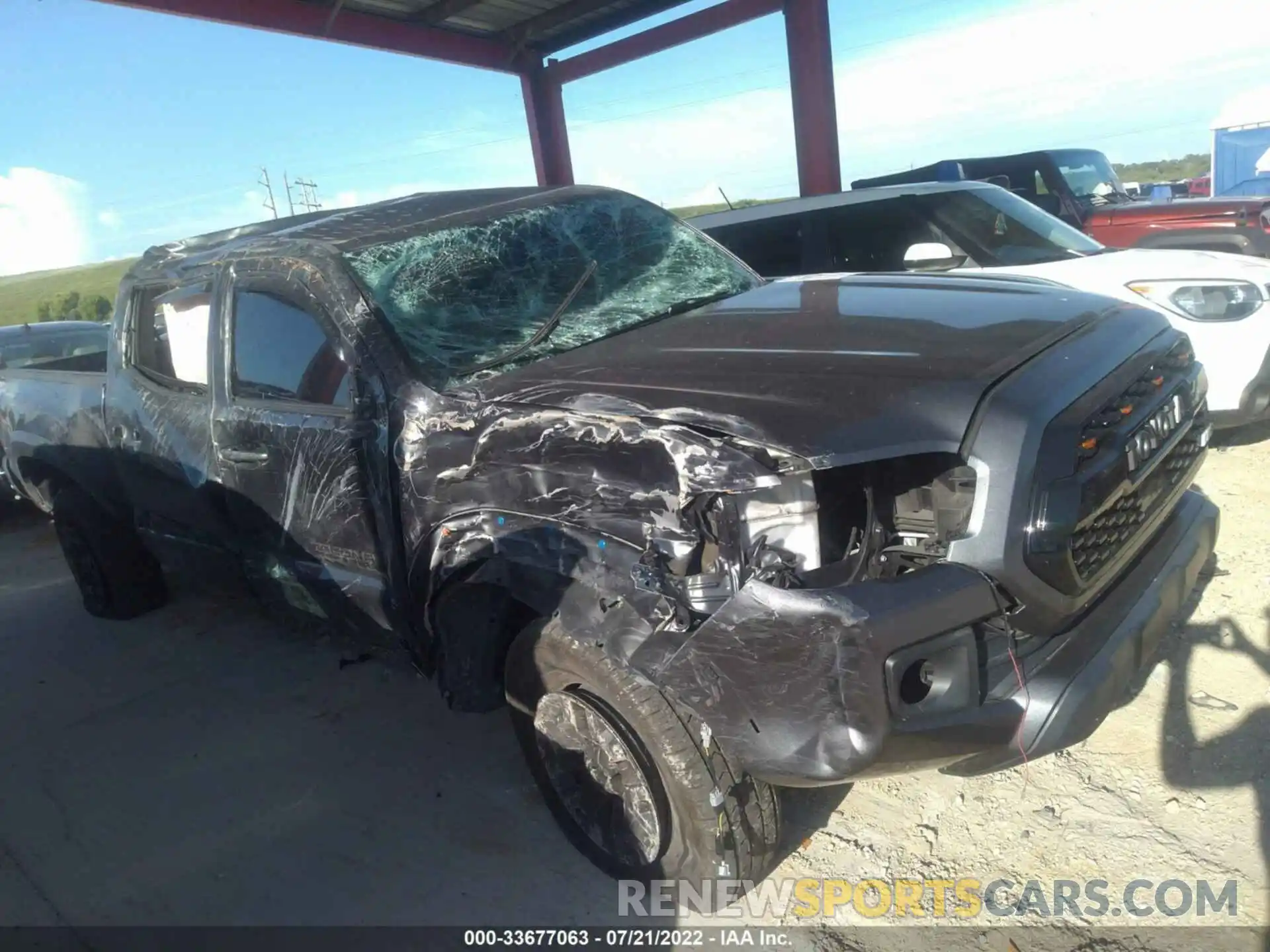 1 Photograph of a damaged car 3TMDZ5BN9KM067936 TOYOTA TACOMA 4WD 2019