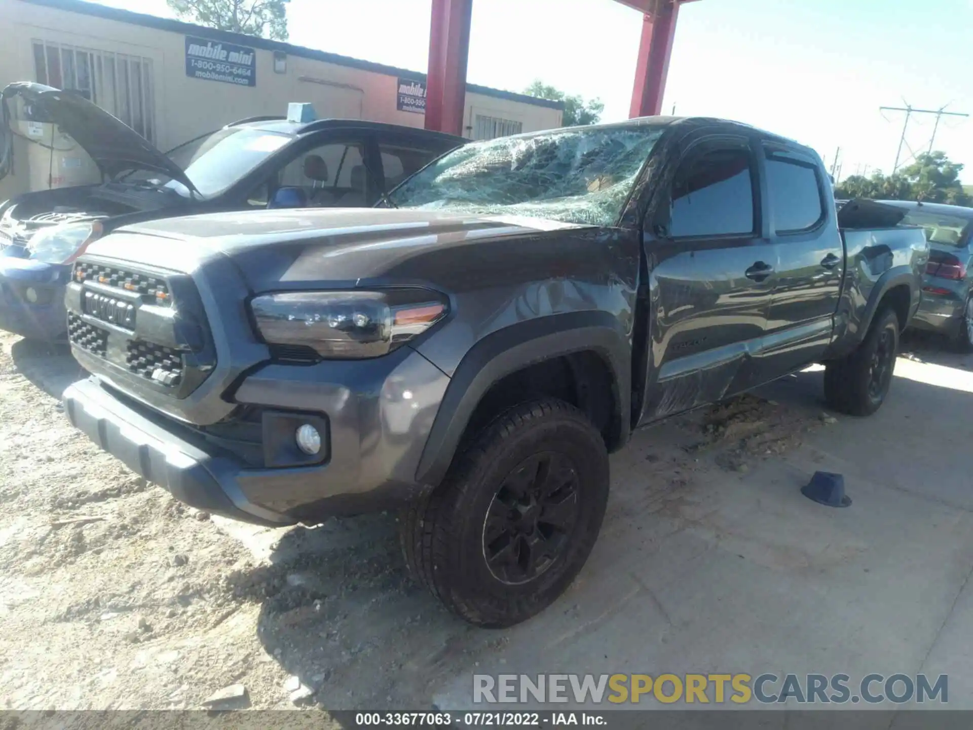 2 Photograph of a damaged car 3TMDZ5BN9KM067936 TOYOTA TACOMA 4WD 2019