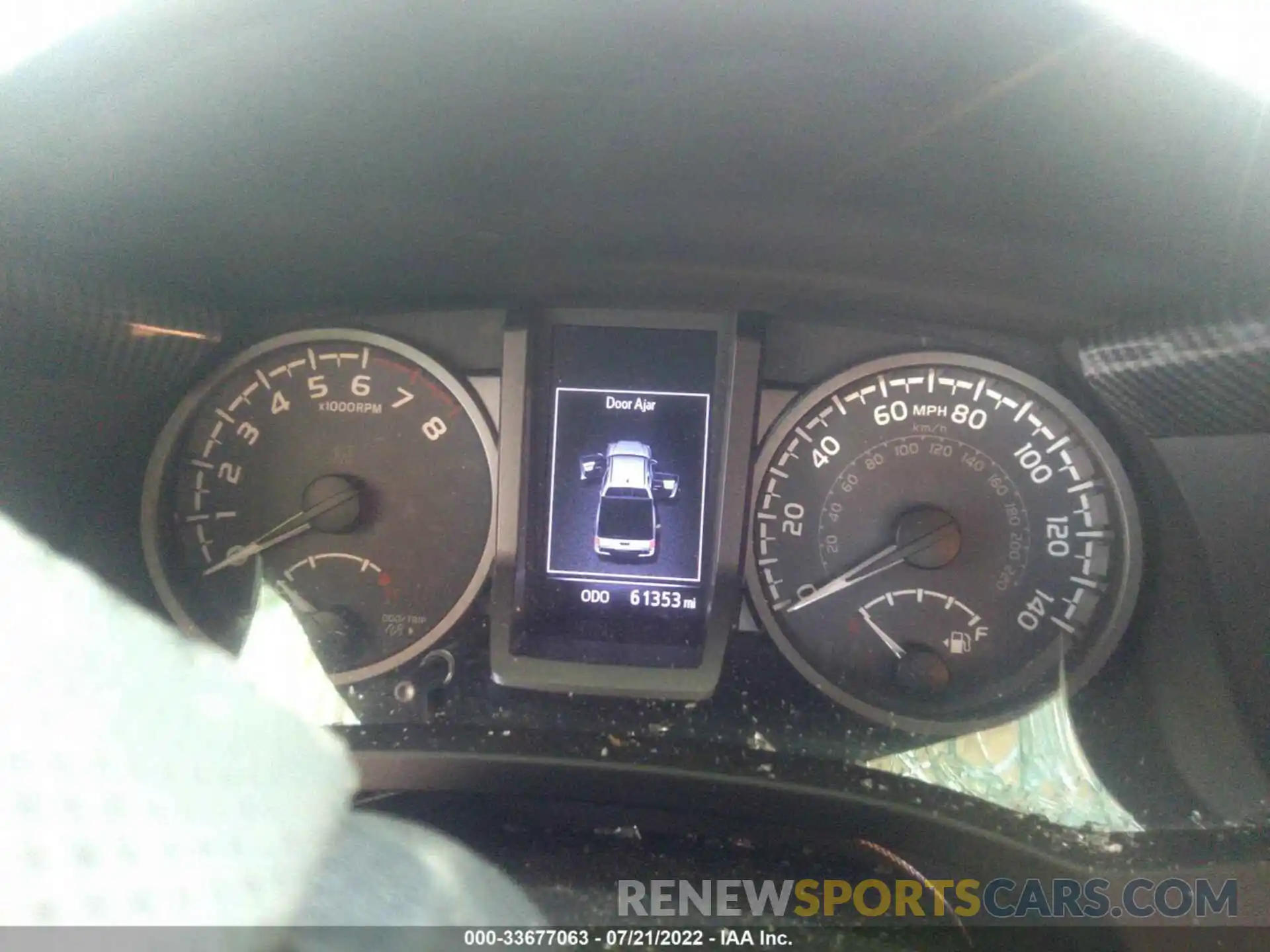 7 Photograph of a damaged car 3TMDZ5BN9KM067936 TOYOTA TACOMA 4WD 2019