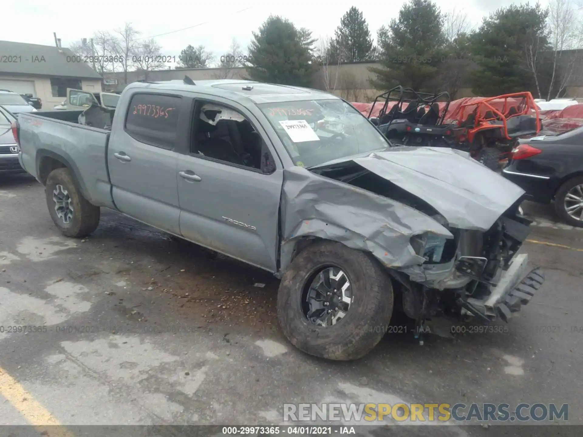 1 Photograph of a damaged car 3TMDZ5BN9KM076796 TOYOTA TACOMA 4WD 2019