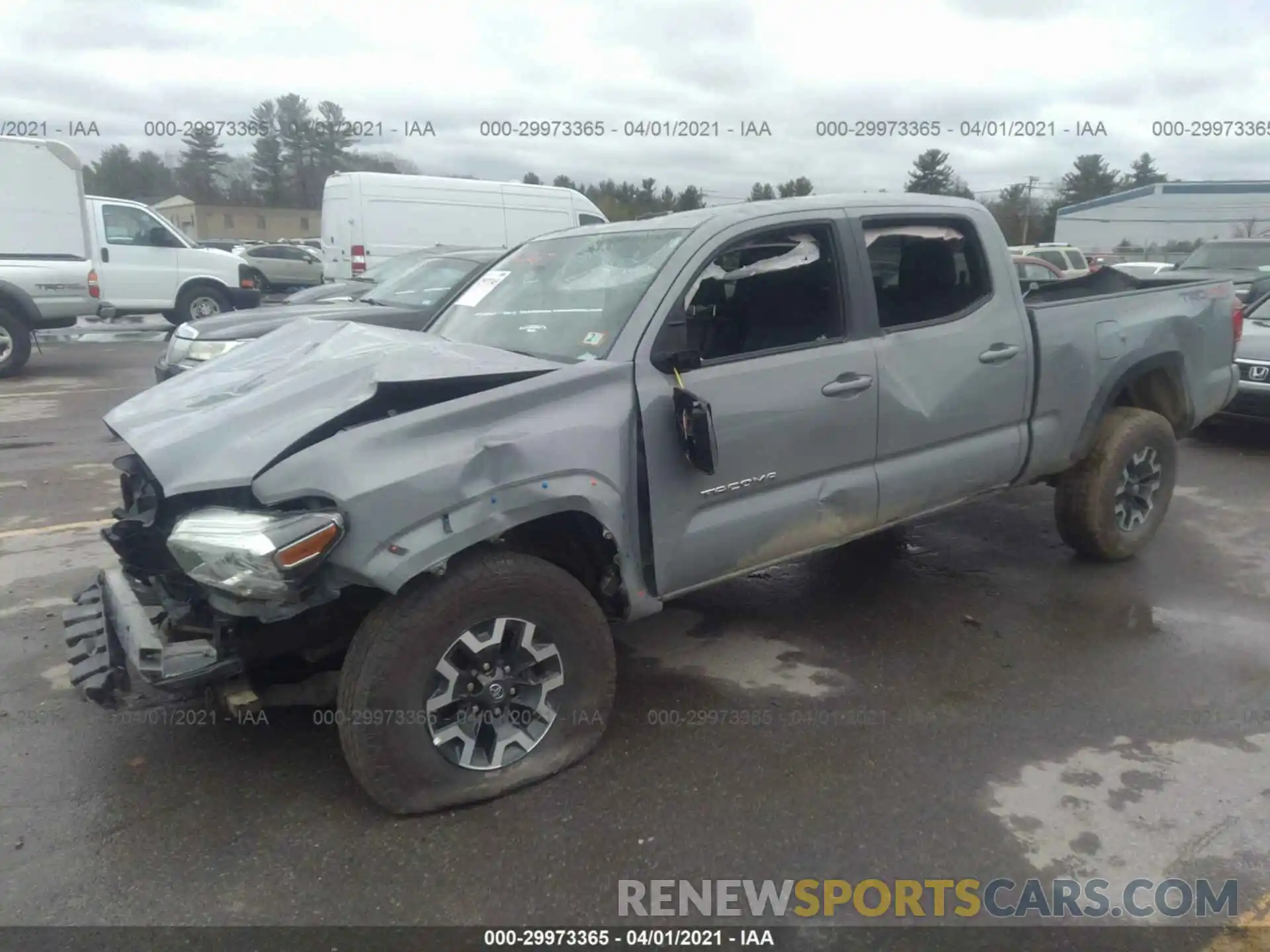 2 Photograph of a damaged car 3TMDZ5BN9KM076796 TOYOTA TACOMA 4WD 2019