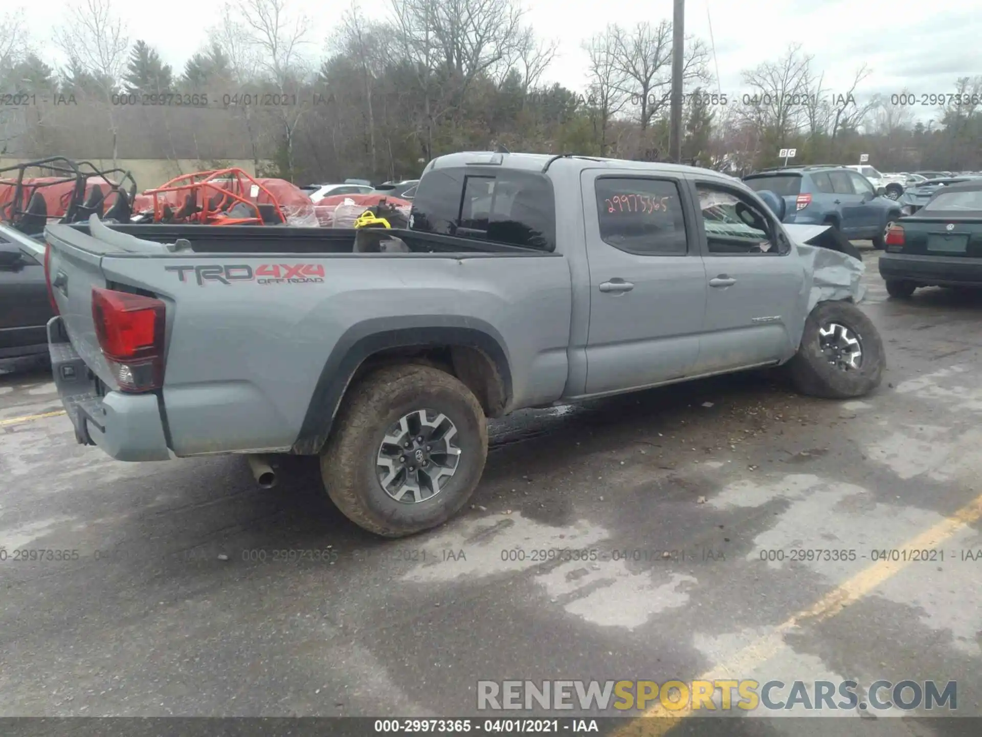 4 Photograph of a damaged car 3TMDZ5BN9KM076796 TOYOTA TACOMA 4WD 2019