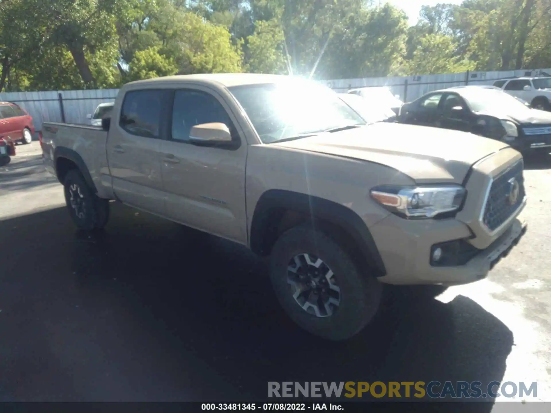 1 Photograph of a damaged car 3TMDZ5BN9KM077401 TOYOTA TACOMA 4WD 2019