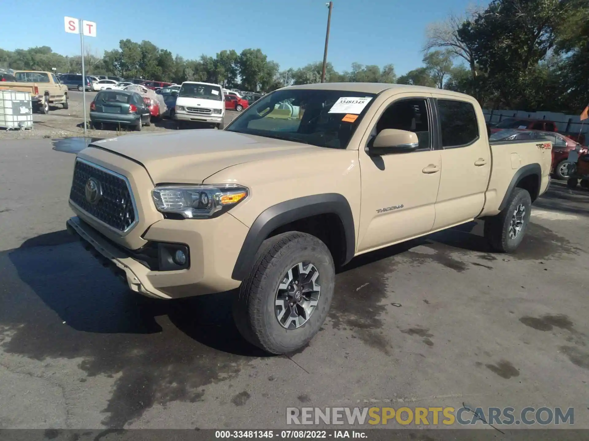 2 Photograph of a damaged car 3TMDZ5BN9KM077401 TOYOTA TACOMA 4WD 2019