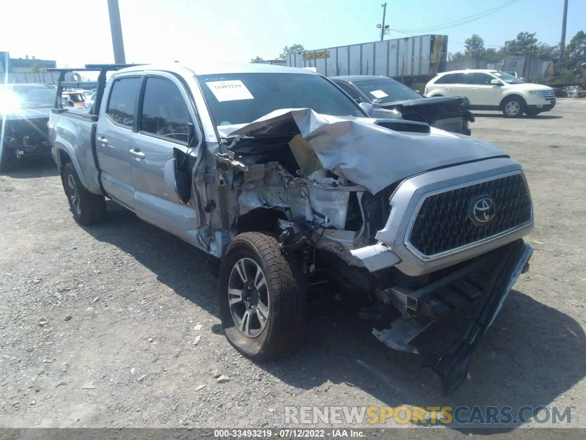 1 Photograph of a damaged car 3TMDZ5BNXKM067928 TOYOTA TACOMA 4WD 2019