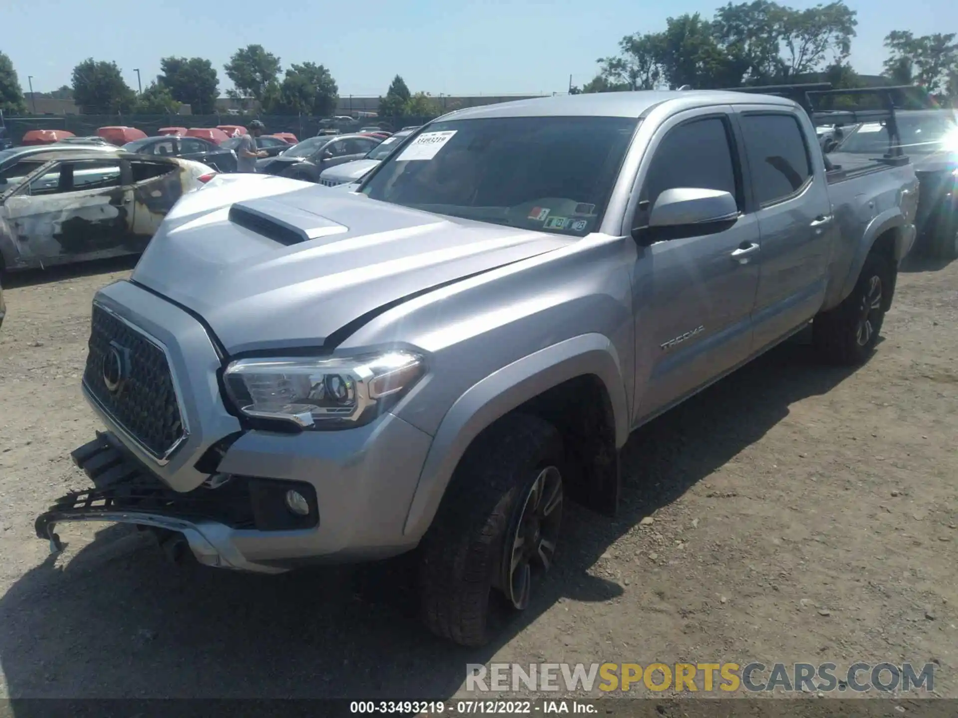 2 Photograph of a damaged car 3TMDZ5BNXKM067928 TOYOTA TACOMA 4WD 2019