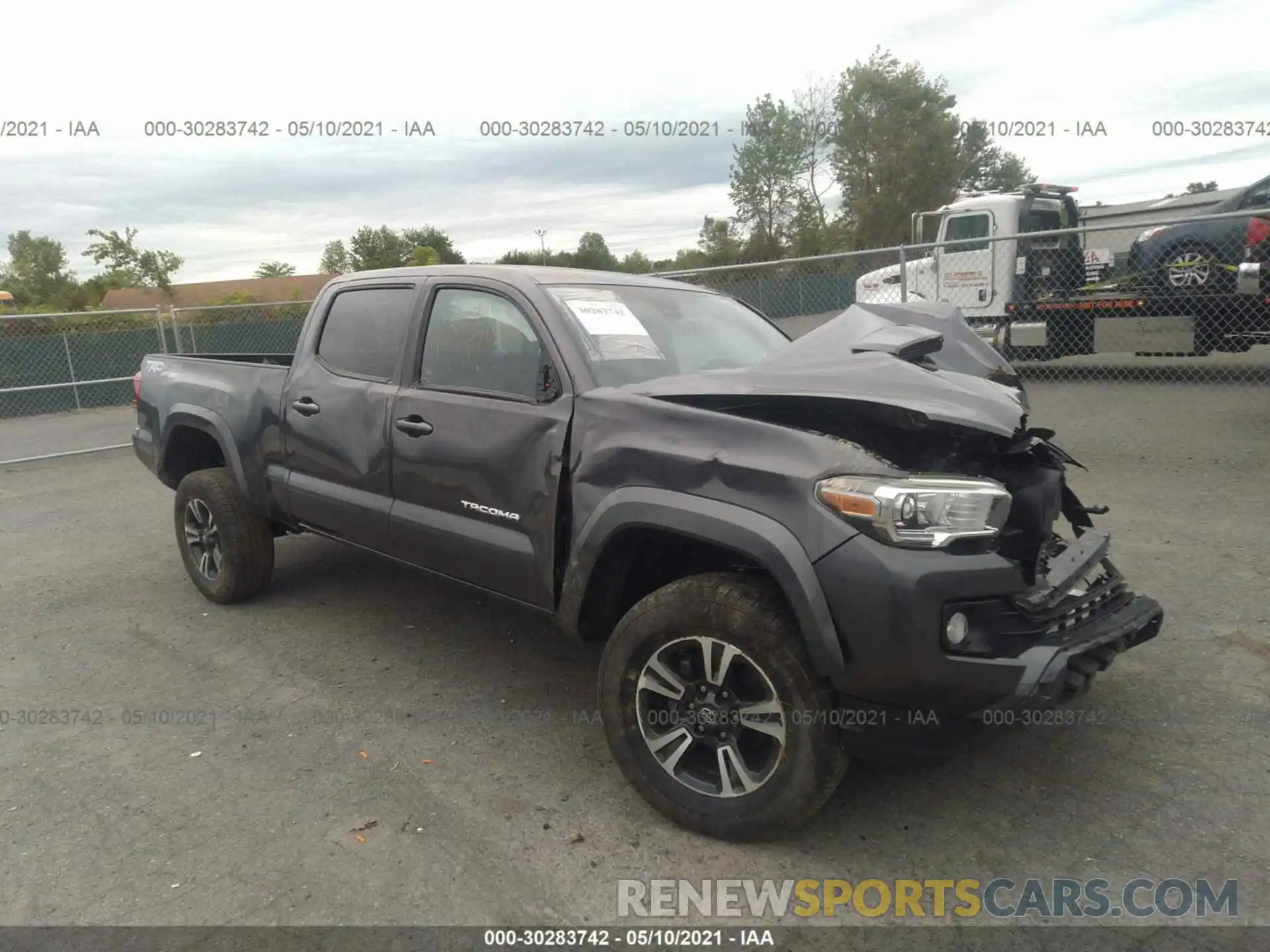 1 Photograph of a damaged car 3TMDZ5BNXKM079805 TOYOTA TACOMA 4WD 2019