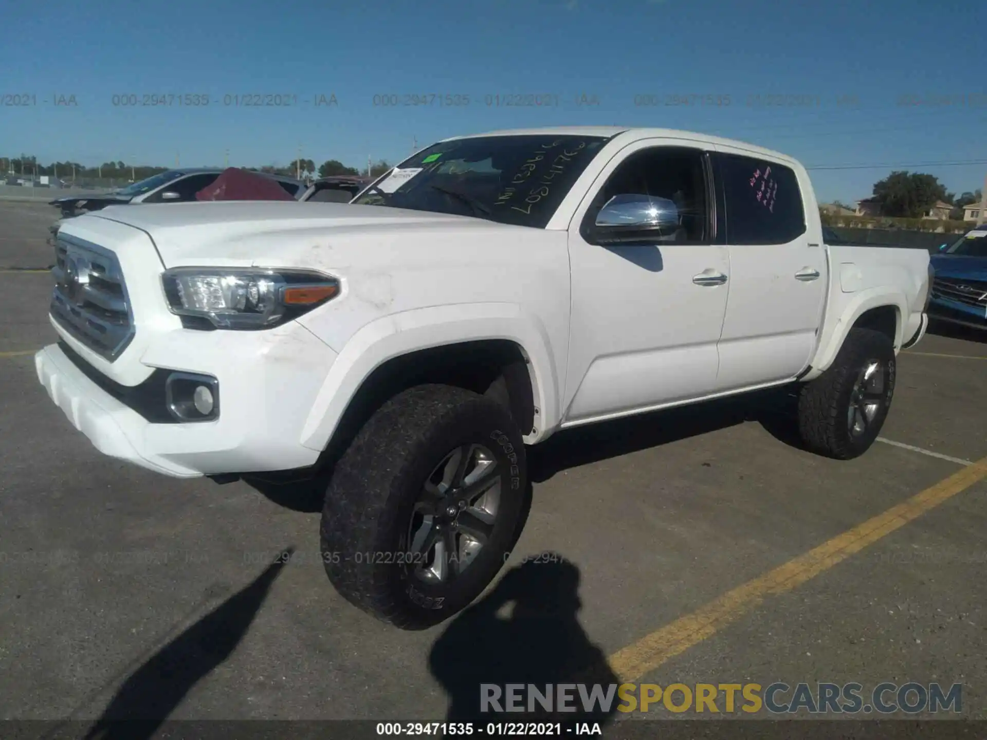 2 Фотография поврежденного автомобиля 3TMGZ5AN0KM232254 TOYOTA TACOMA 4WD 2019