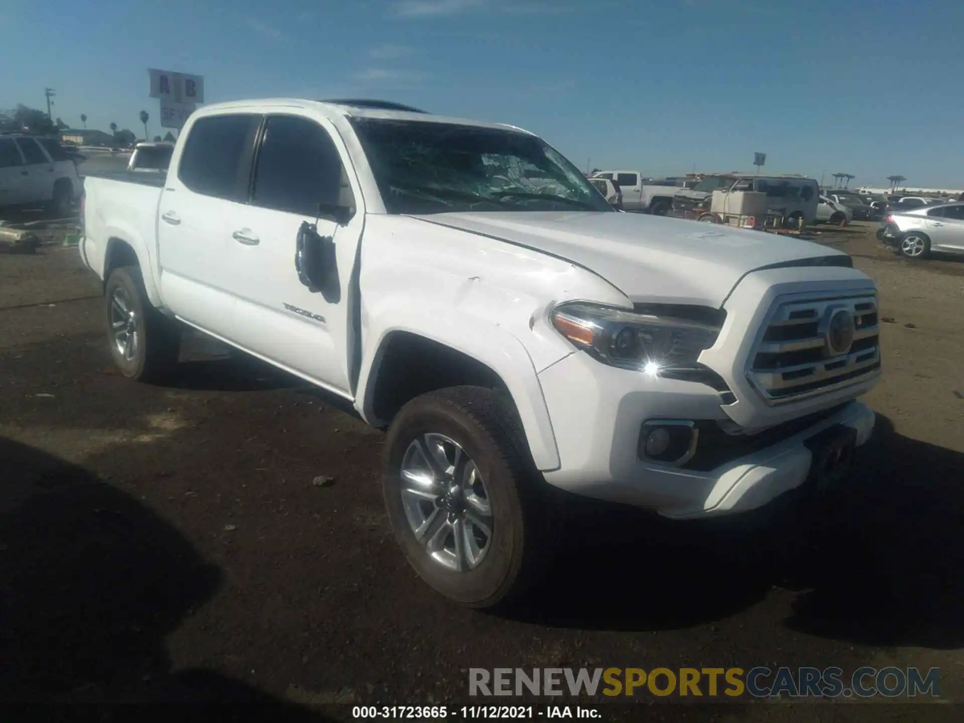 1 Photograph of a damaged car 3TMGZ5AN0KM272818 TOYOTA TACOMA 4WD 2019