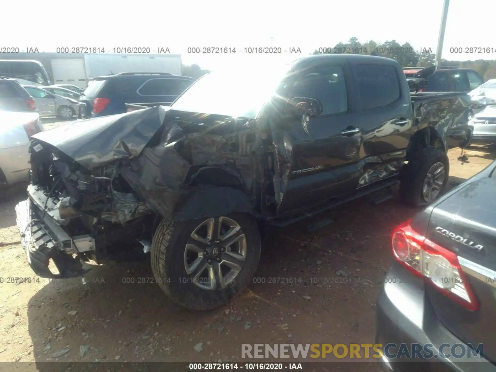 2 Photograph of a damaged car 3TMGZ5AN5KM287329 TOYOTA TACOMA 4WD 2019