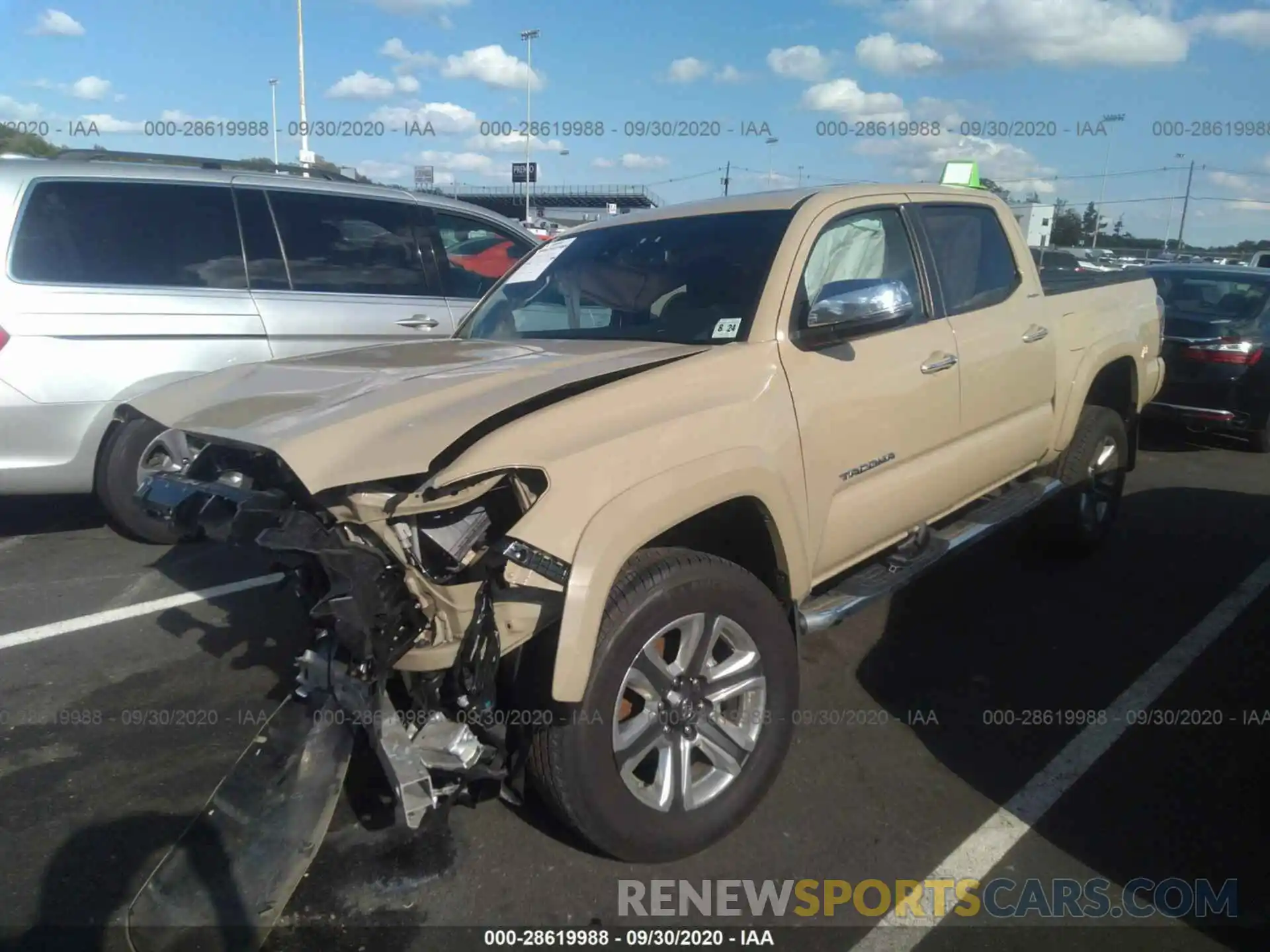 2 Photograph of a damaged car 3TMGZ5AN7KM204208 TOYOTA TACOMA 4WD 2019