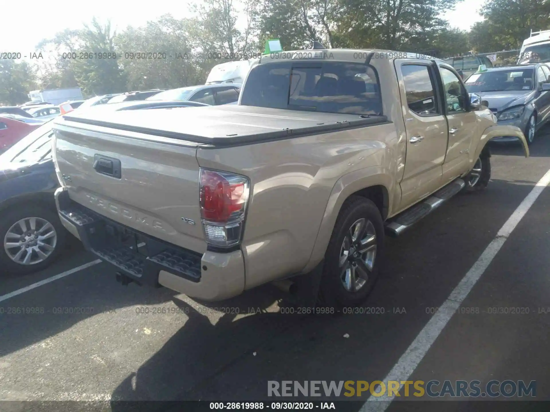 4 Photograph of a damaged car 3TMGZ5AN7KM204208 TOYOTA TACOMA 4WD 2019