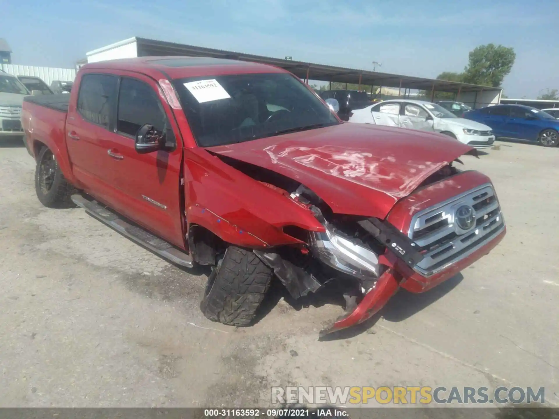 1 Photograph of a damaged car 3TMGZ5AN8KM209403 TOYOTA TACOMA 4WD 2019