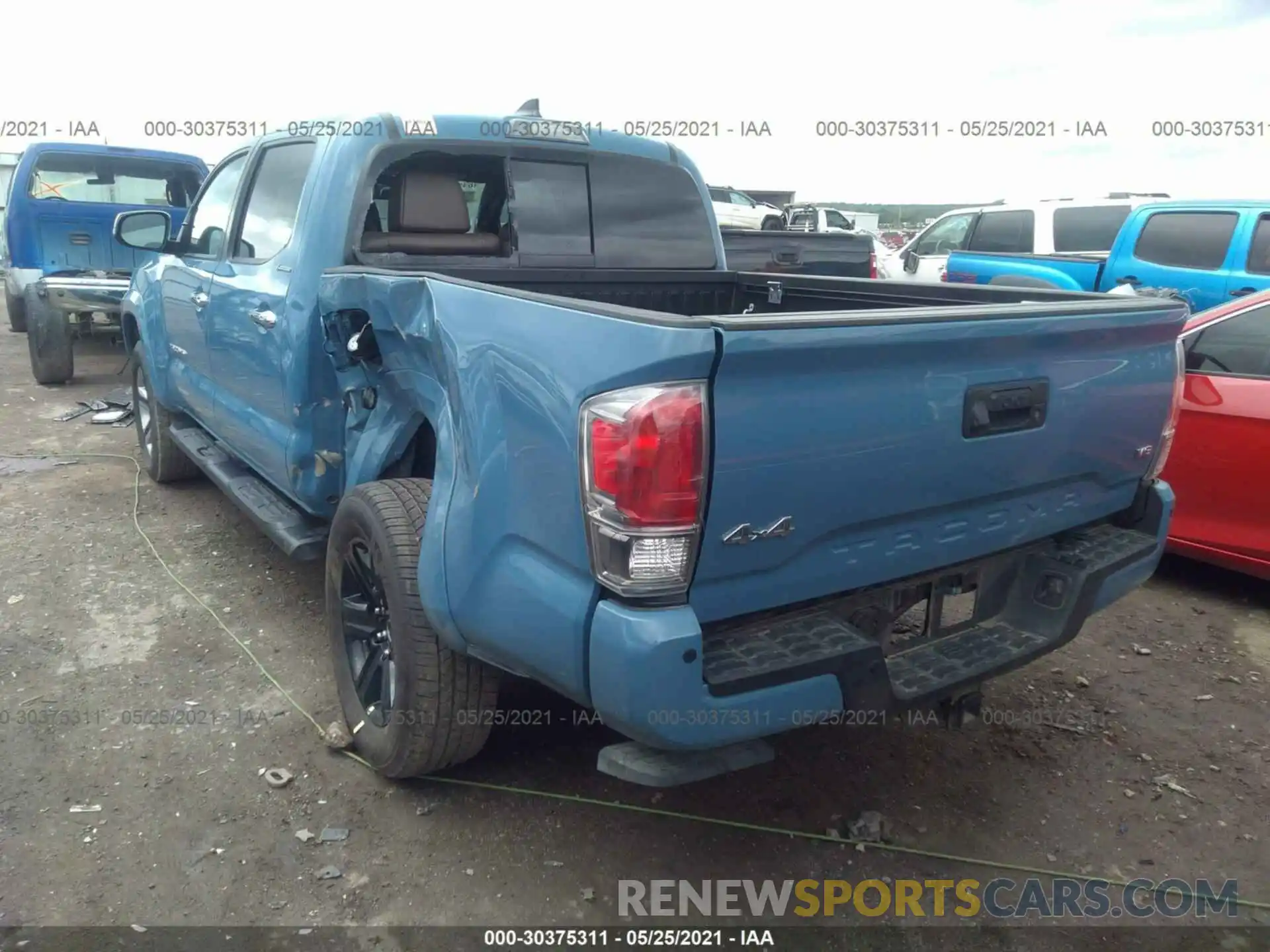 3 Photograph of a damaged car 3TMGZ5AN9KM199514 TOYOTA TACOMA 4WD 2019