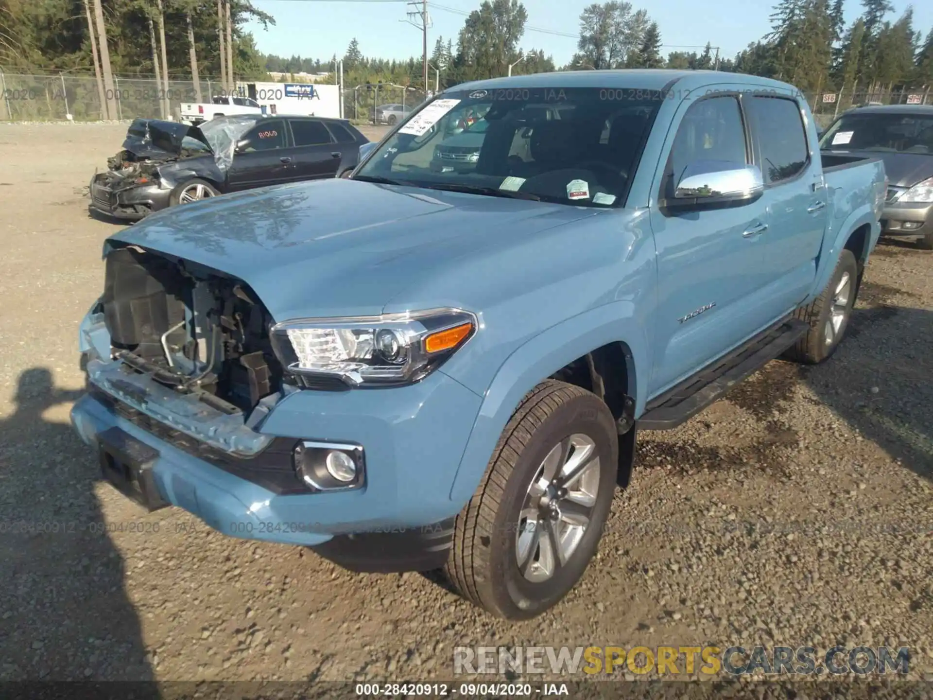 2 Photograph of a damaged car 3TMGZ5AN9KM204758 TOYOTA TACOMA 4WD 2019