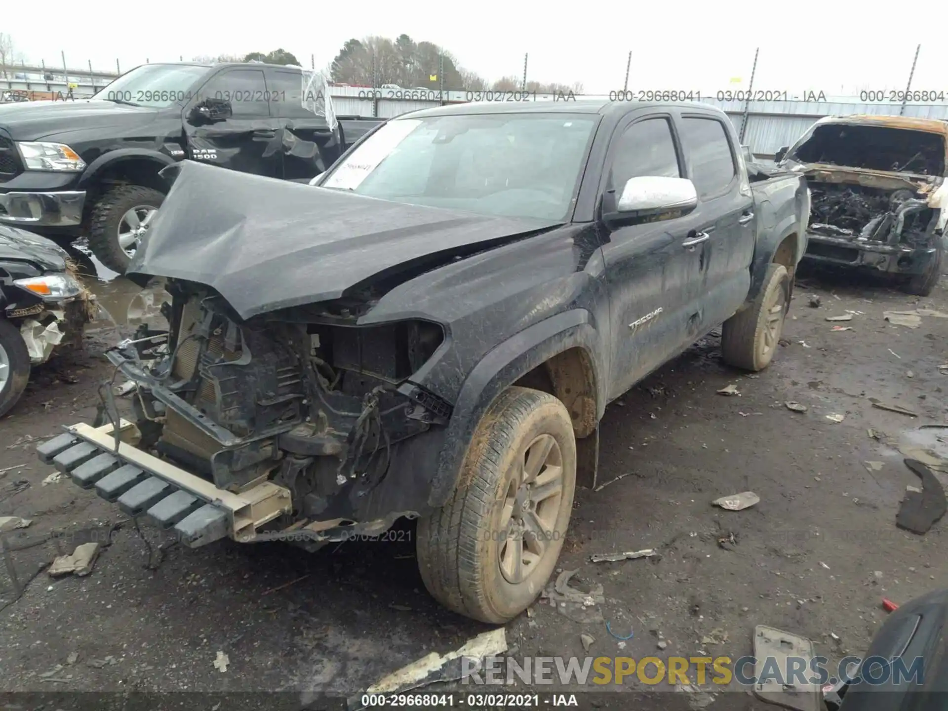 2 Фотография поврежденного автомобиля 3TMGZ5ANXKM208723 TOYOTA TACOMA 4WD 2019