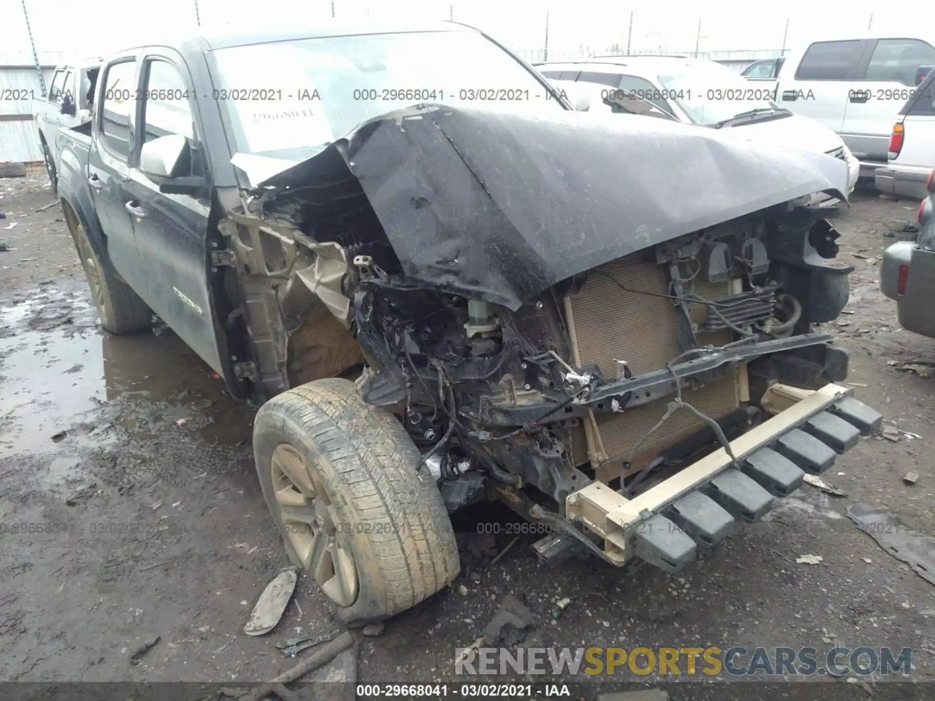 6 Photograph of a damaged car 3TMGZ5ANXKM208723 TOYOTA TACOMA 4WD 2019