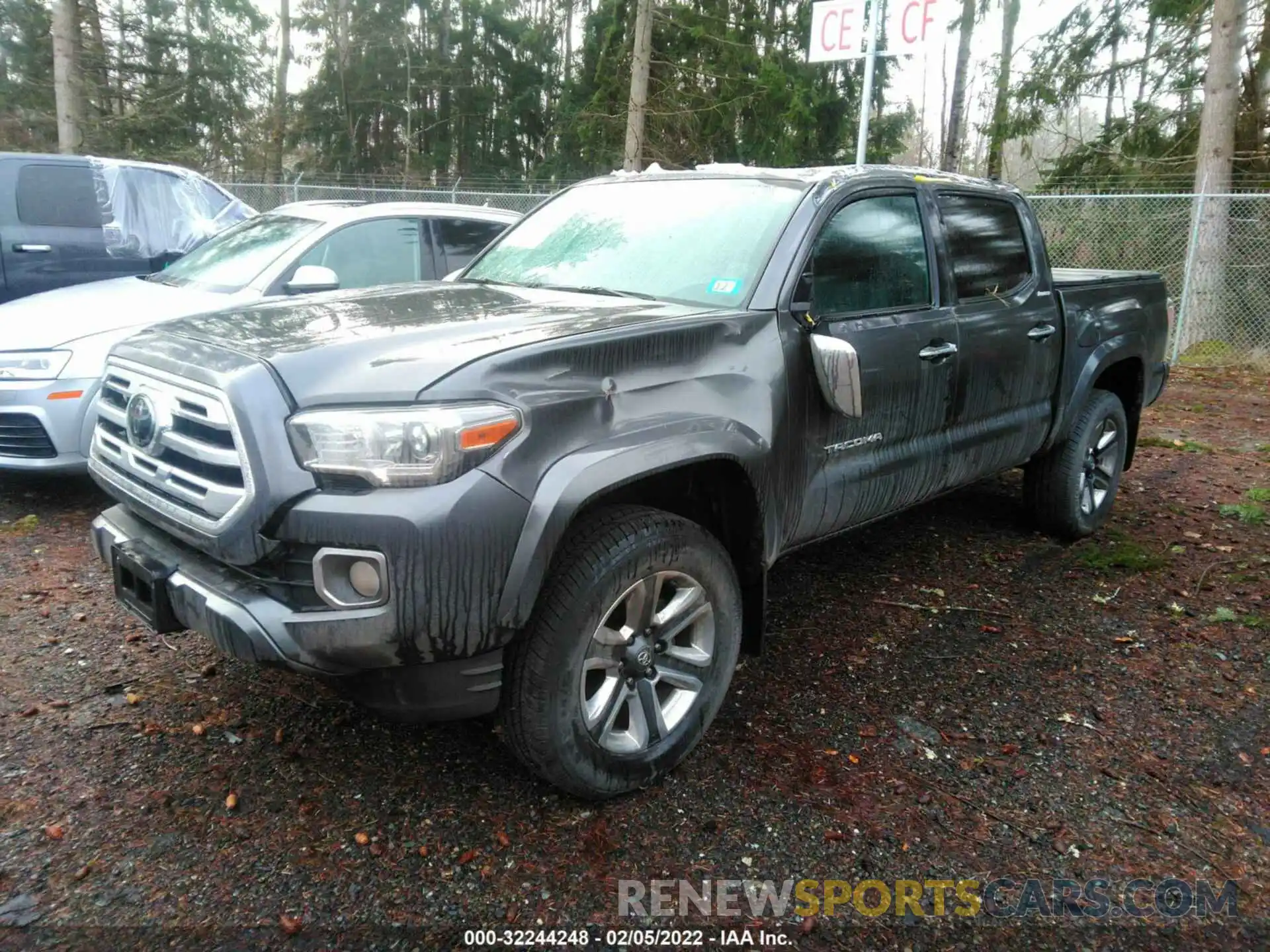 2 Photograph of a damaged car 3TMGZ5ANXKM271286 TOYOTA TACOMA 4WD 2019