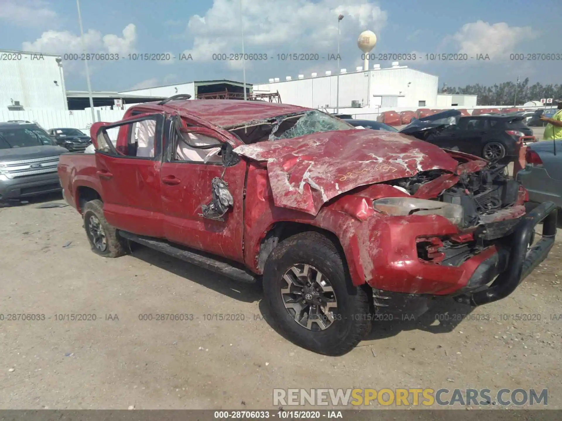 1 Photograph of a damaged car 5TFCZ5AN0KX169536 TOYOTA TACOMA 4WD 2019